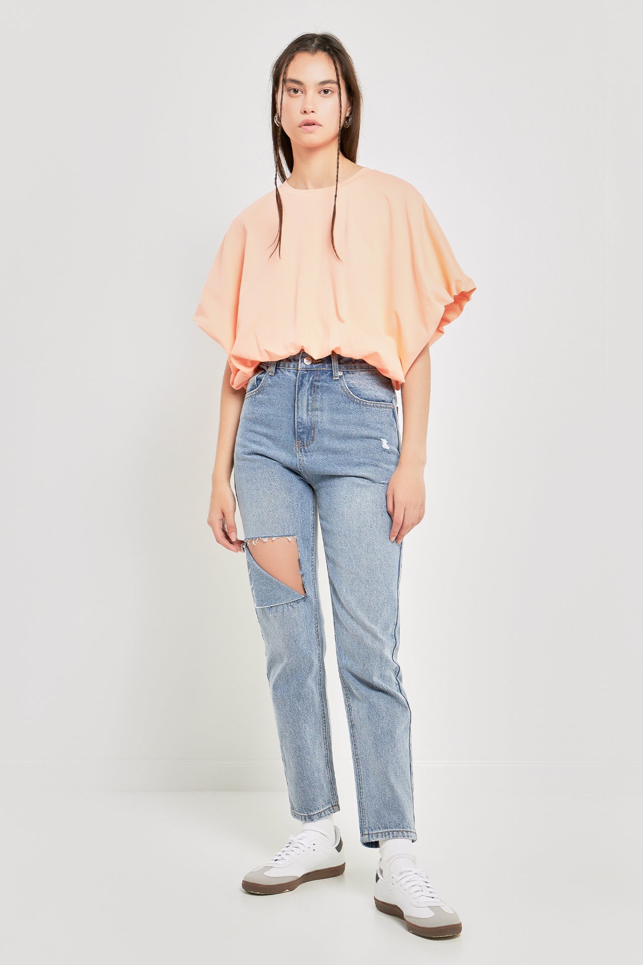 High-Low Cropped T-Shirt