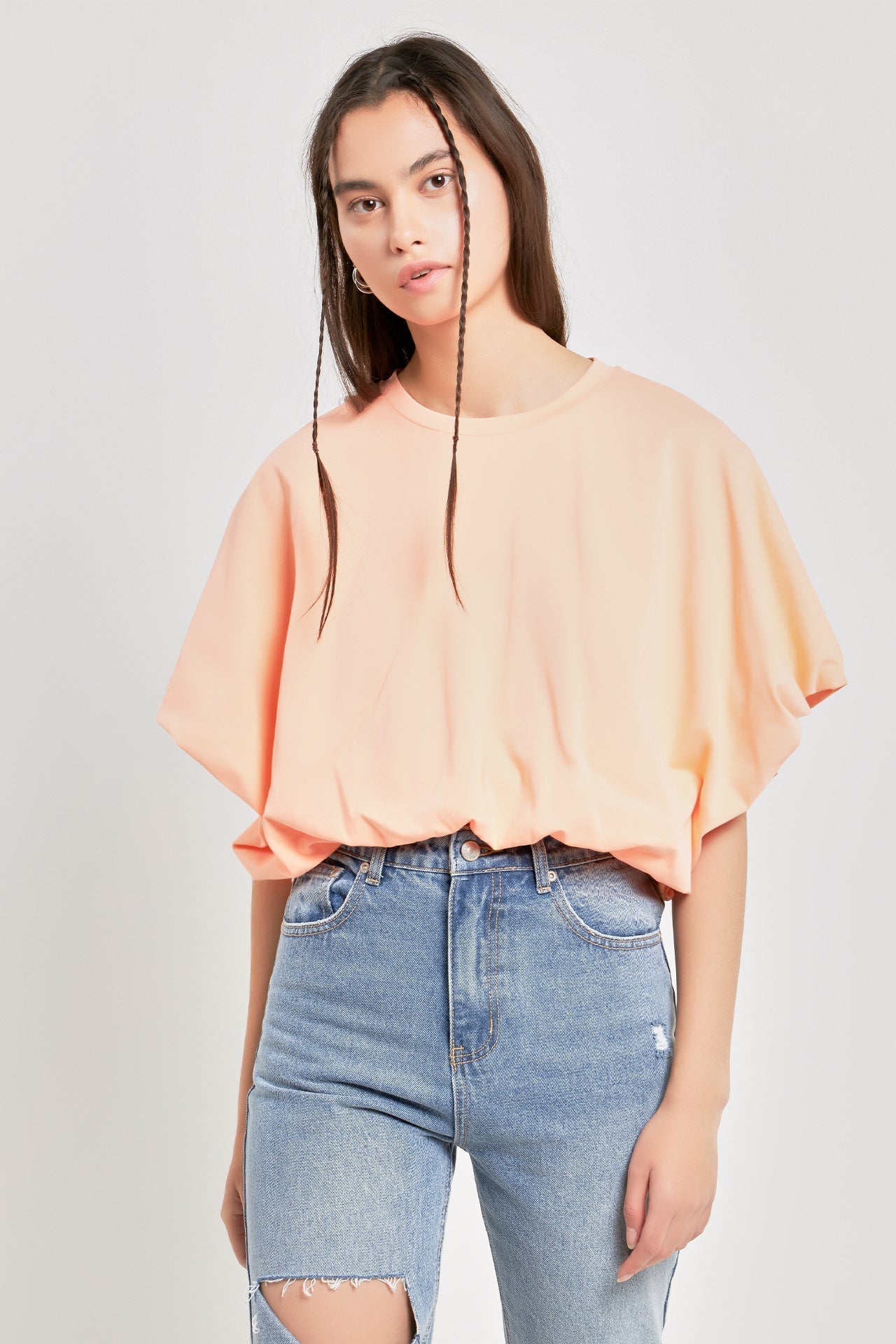 High-Low Cropped T-Shirt