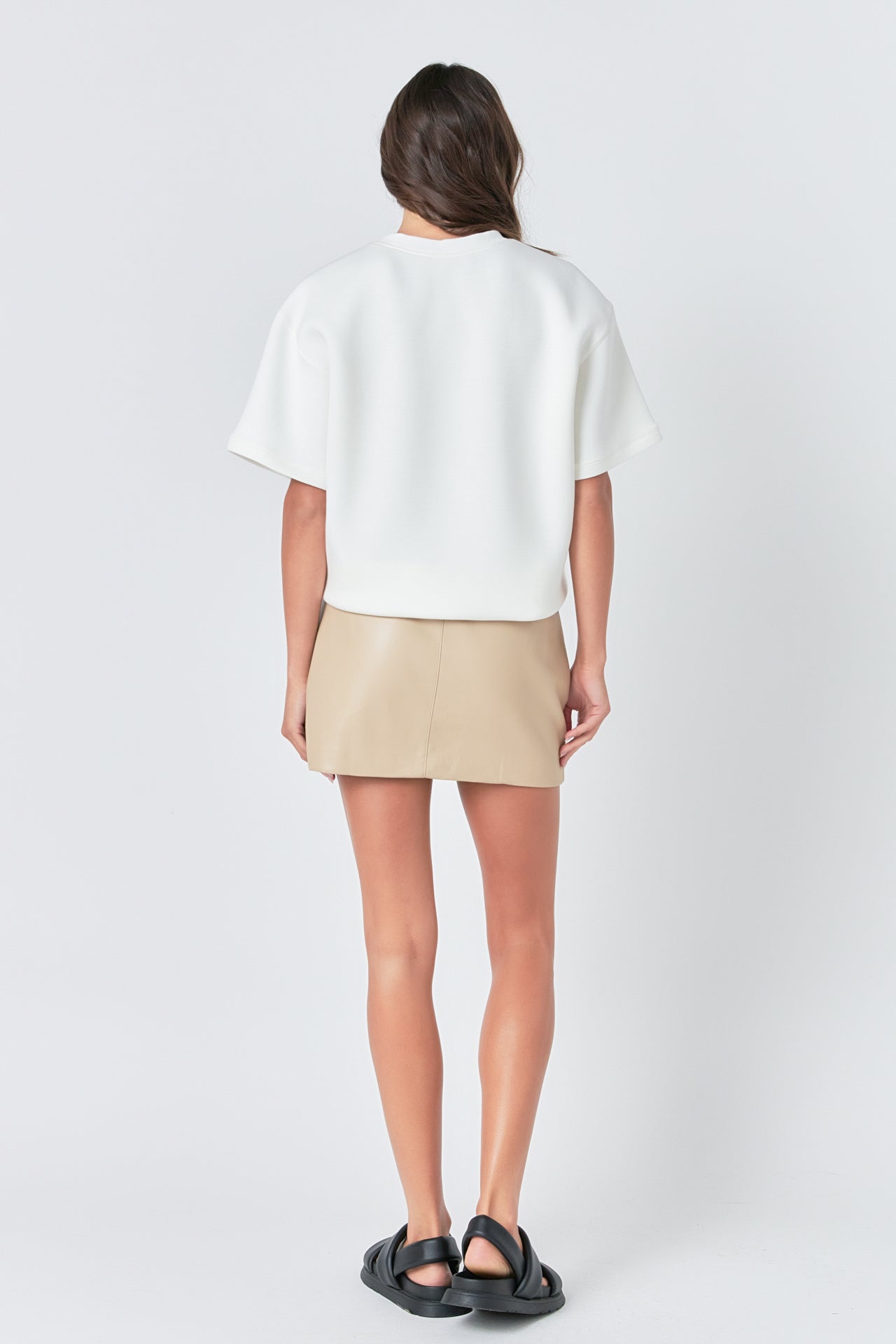 Low Waisted Cargo Mini Skirt