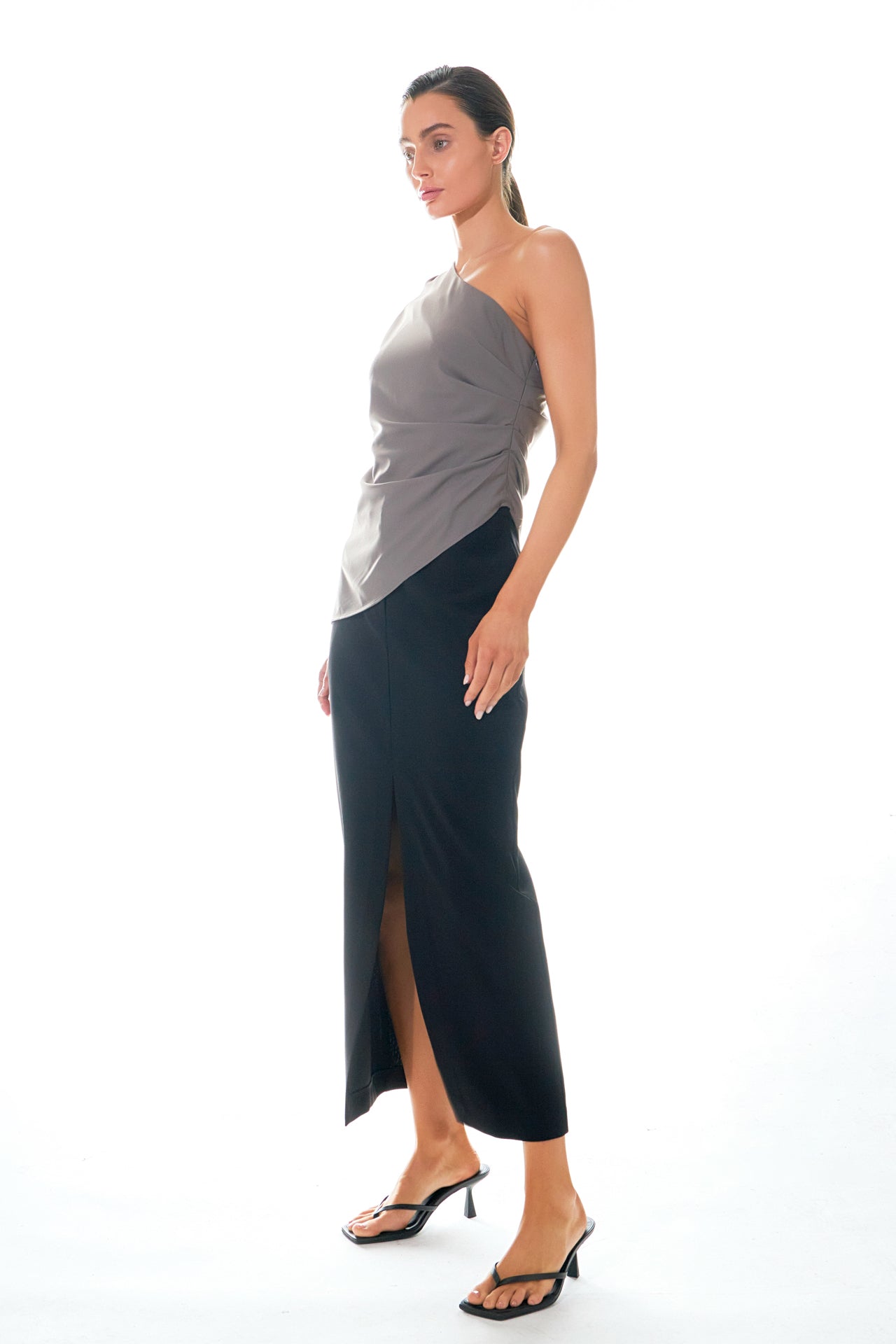 Asymmetric Ruched Top