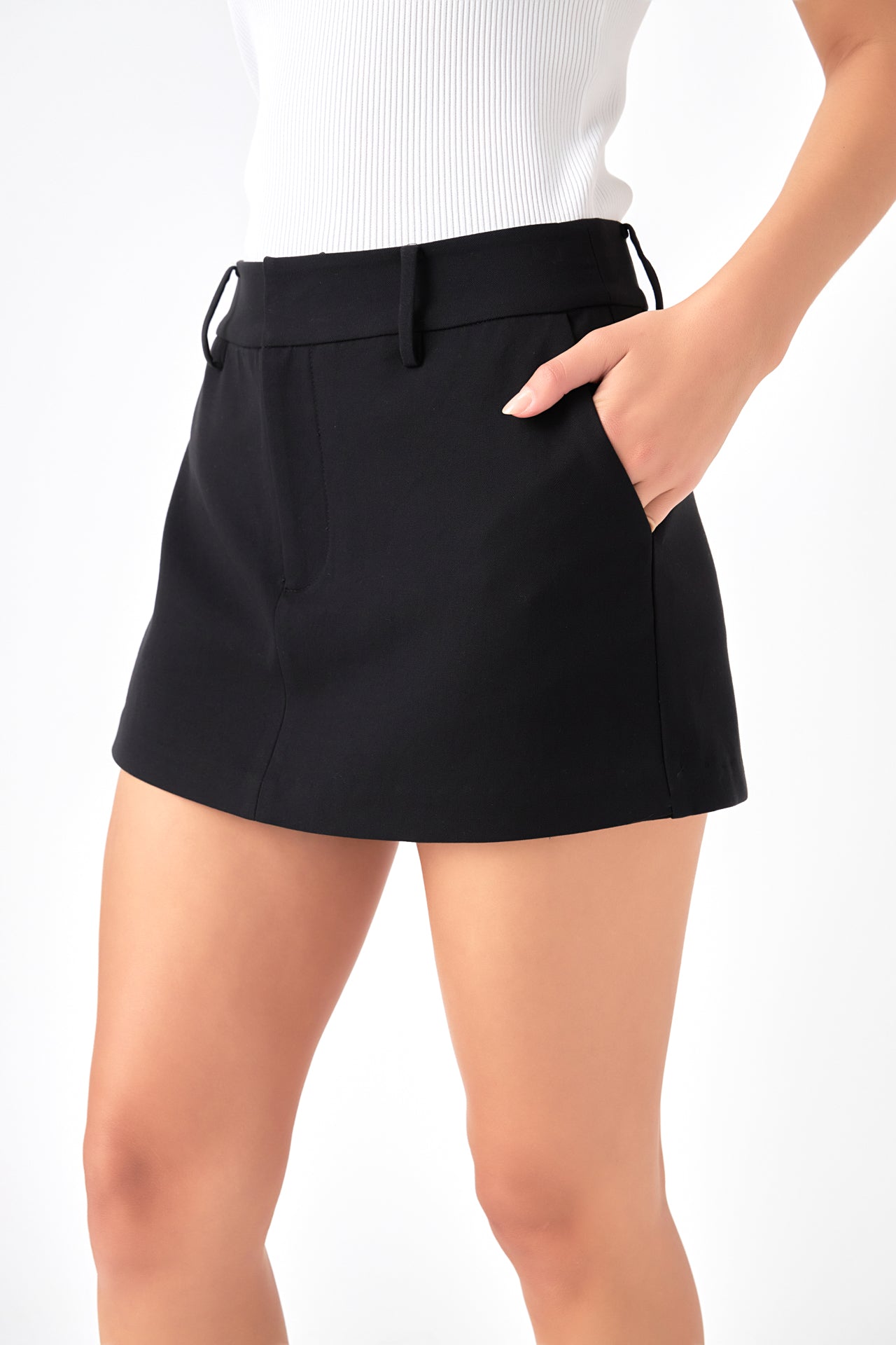 Low Waisted Mini Skort