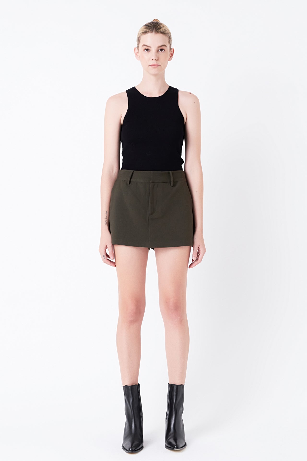 Low Waisted Mini Skort
