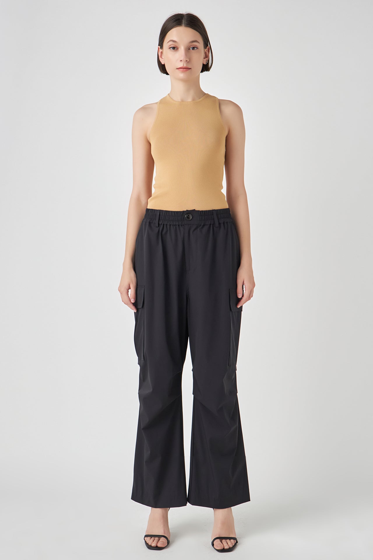 GREY LAB-Knitdown Tank Top-TOPS available at Objectrare