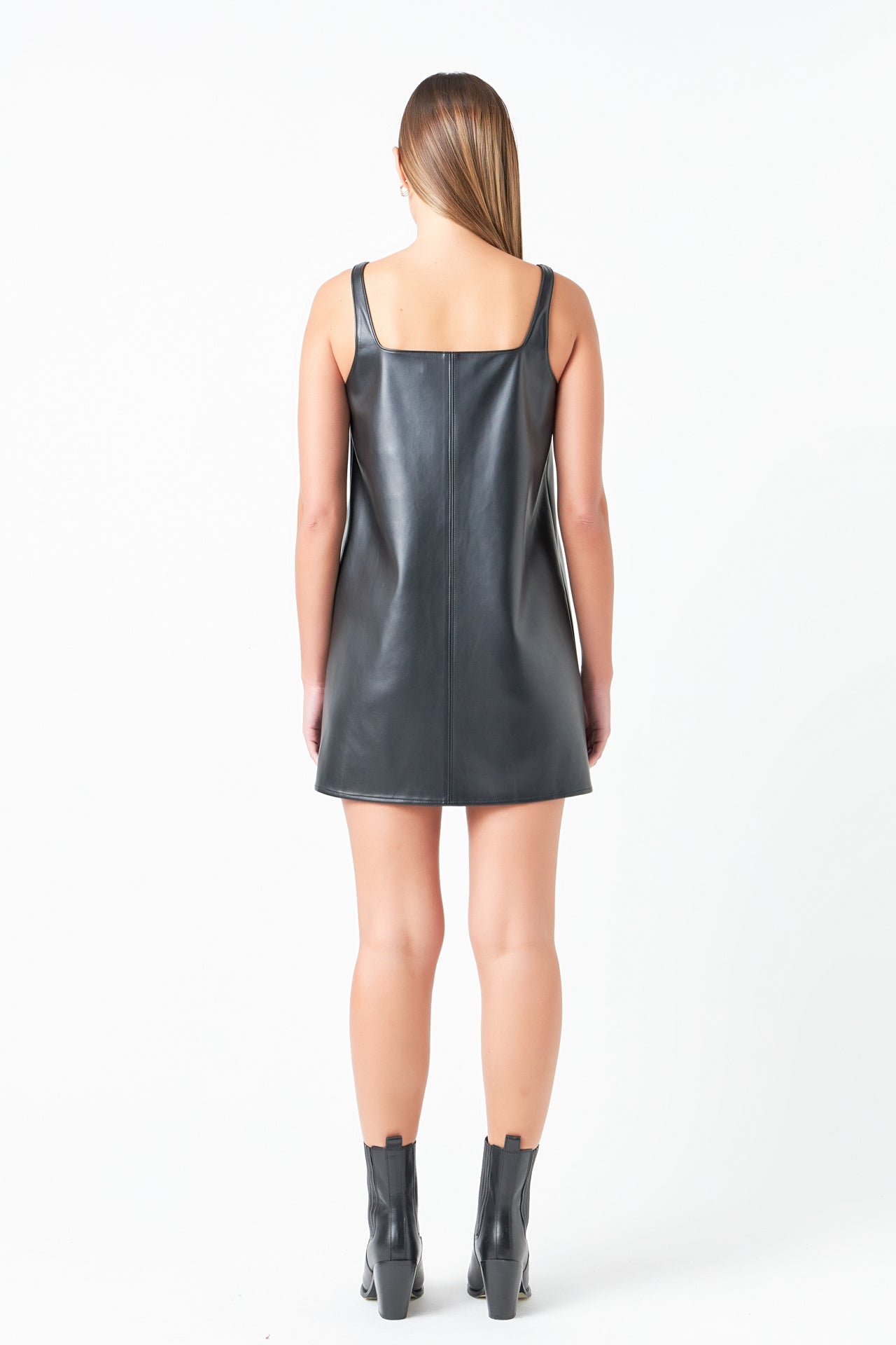 Square Neck A-Line Mini Dress