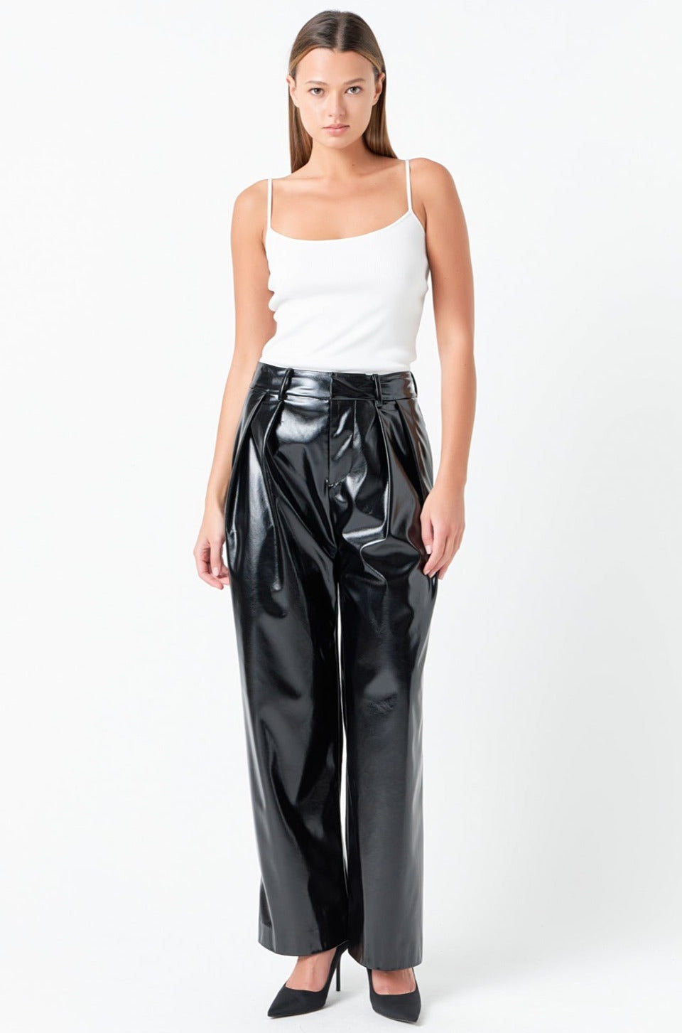 Round Hem Knit Tank Top