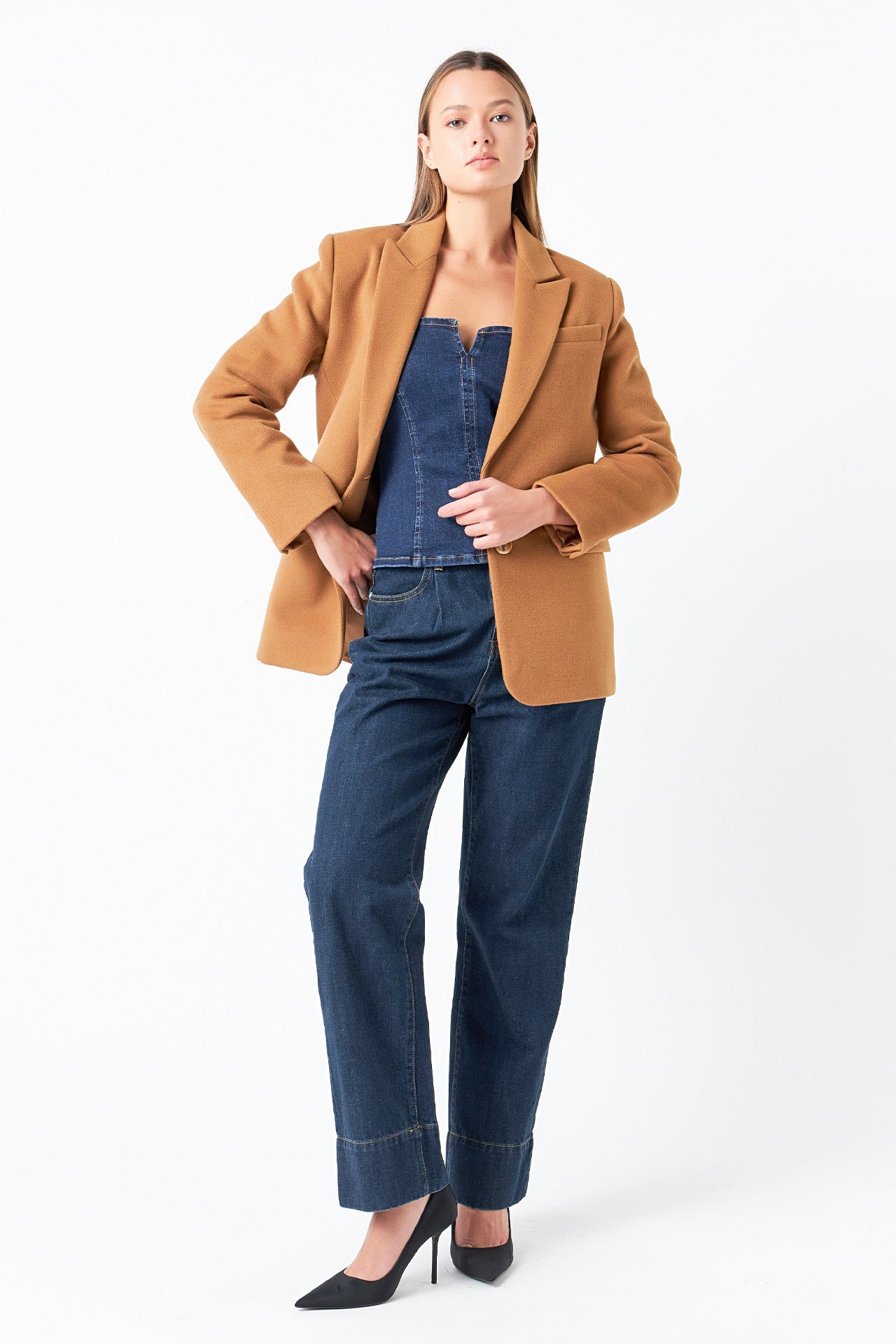 Single Breasted Oversized Blazer