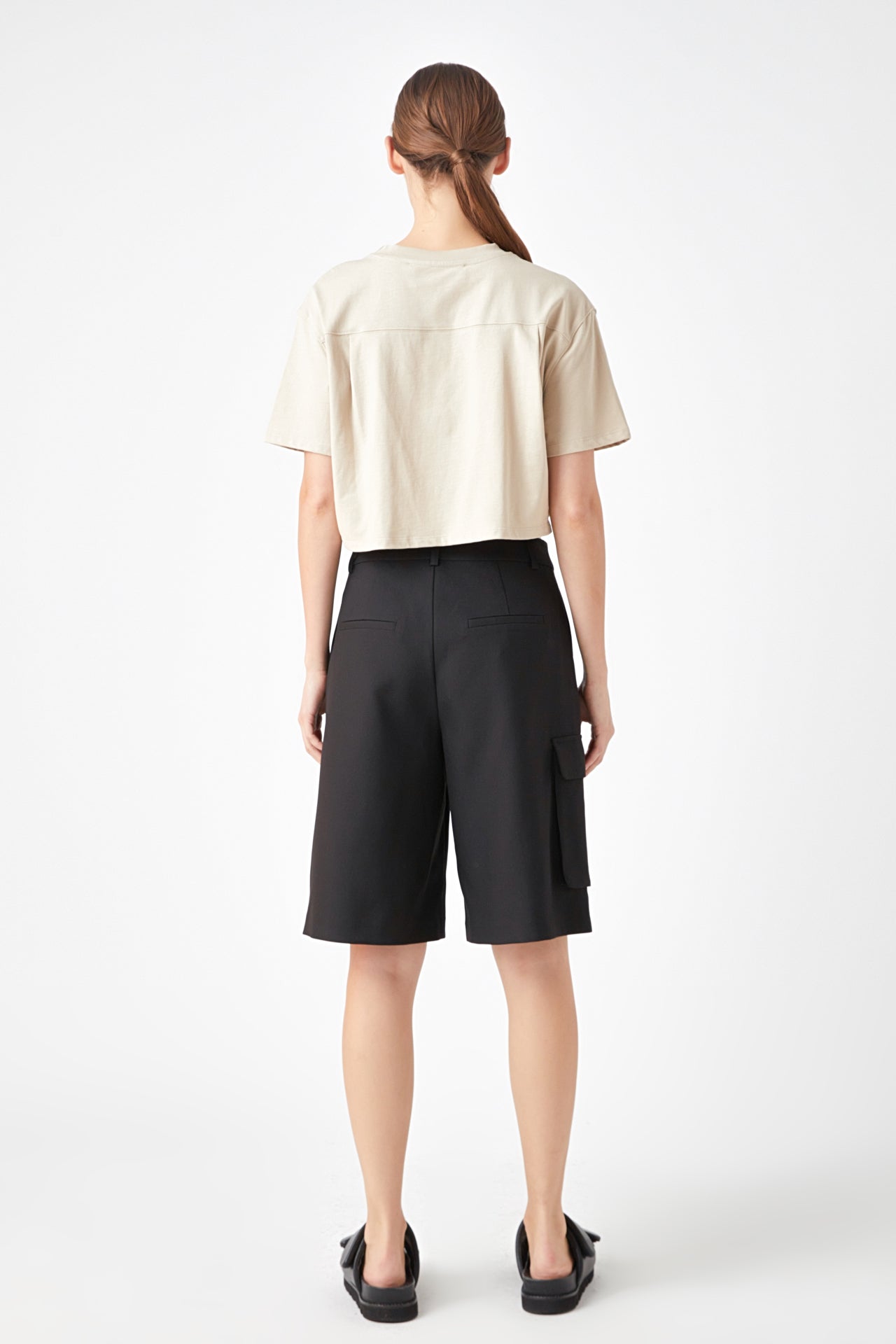 Cropped Top with Elastic Band