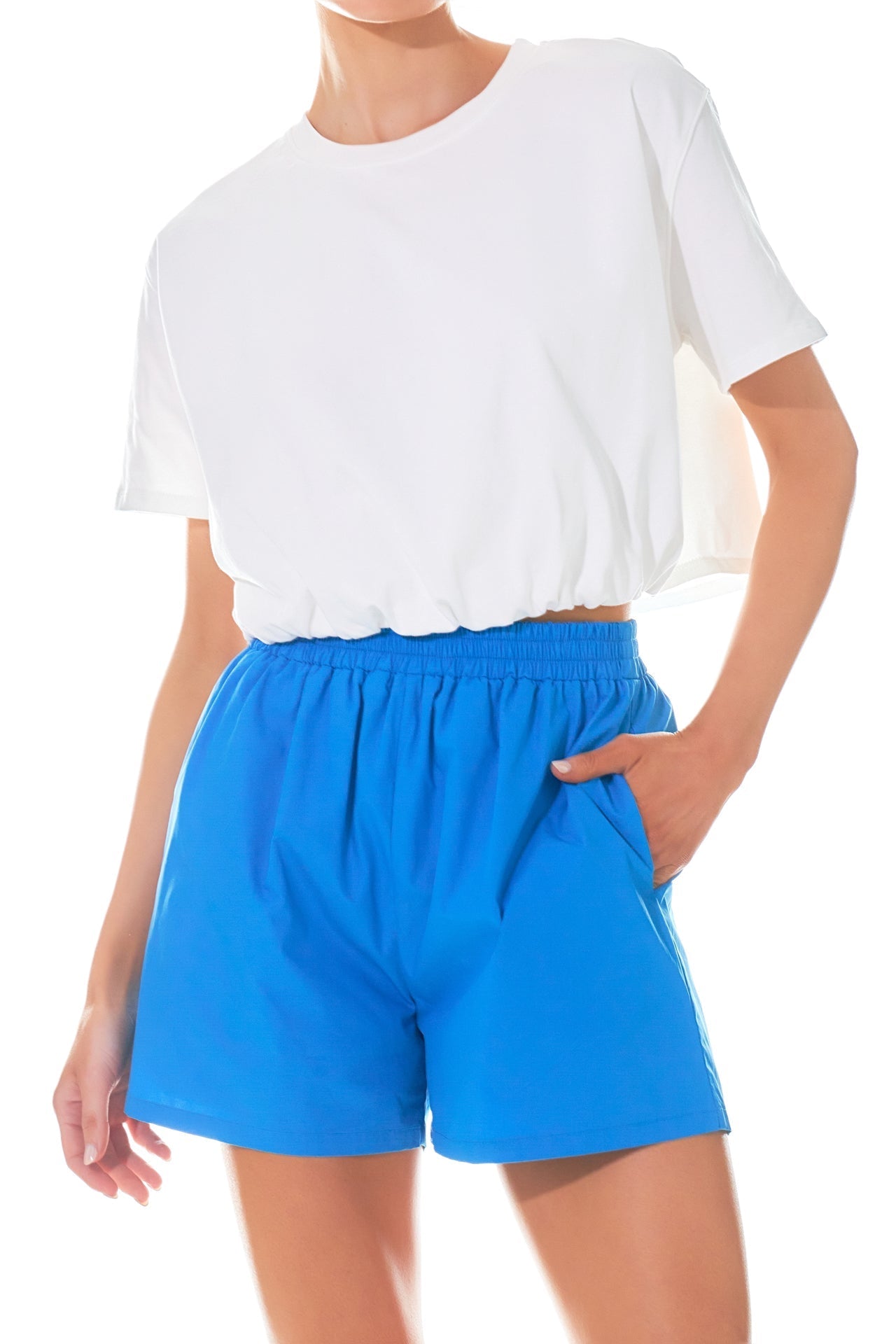 Cropped Top with Elastic Band