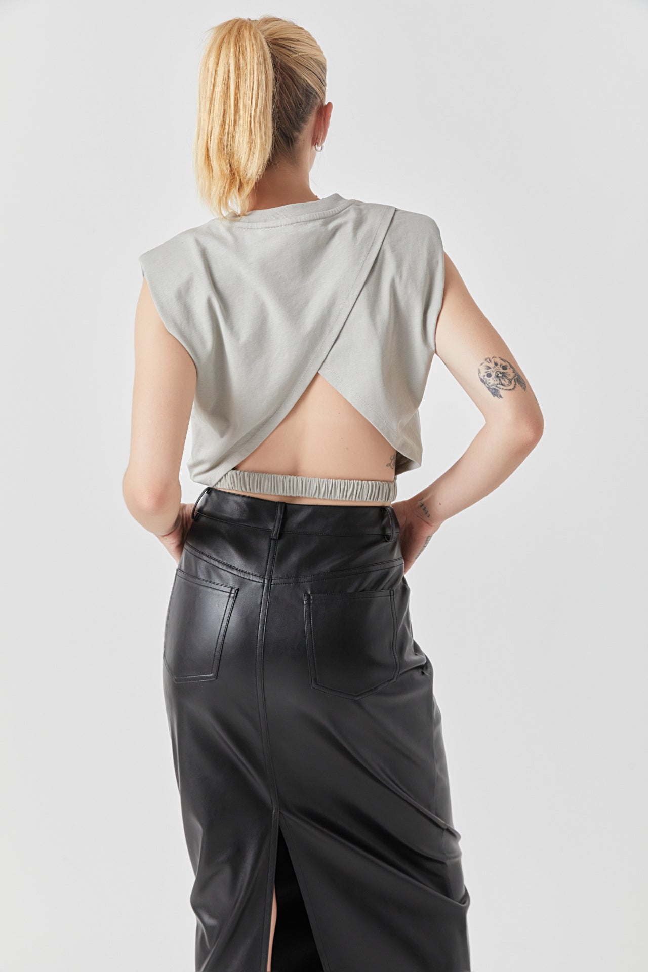 Open Back Cropped Top