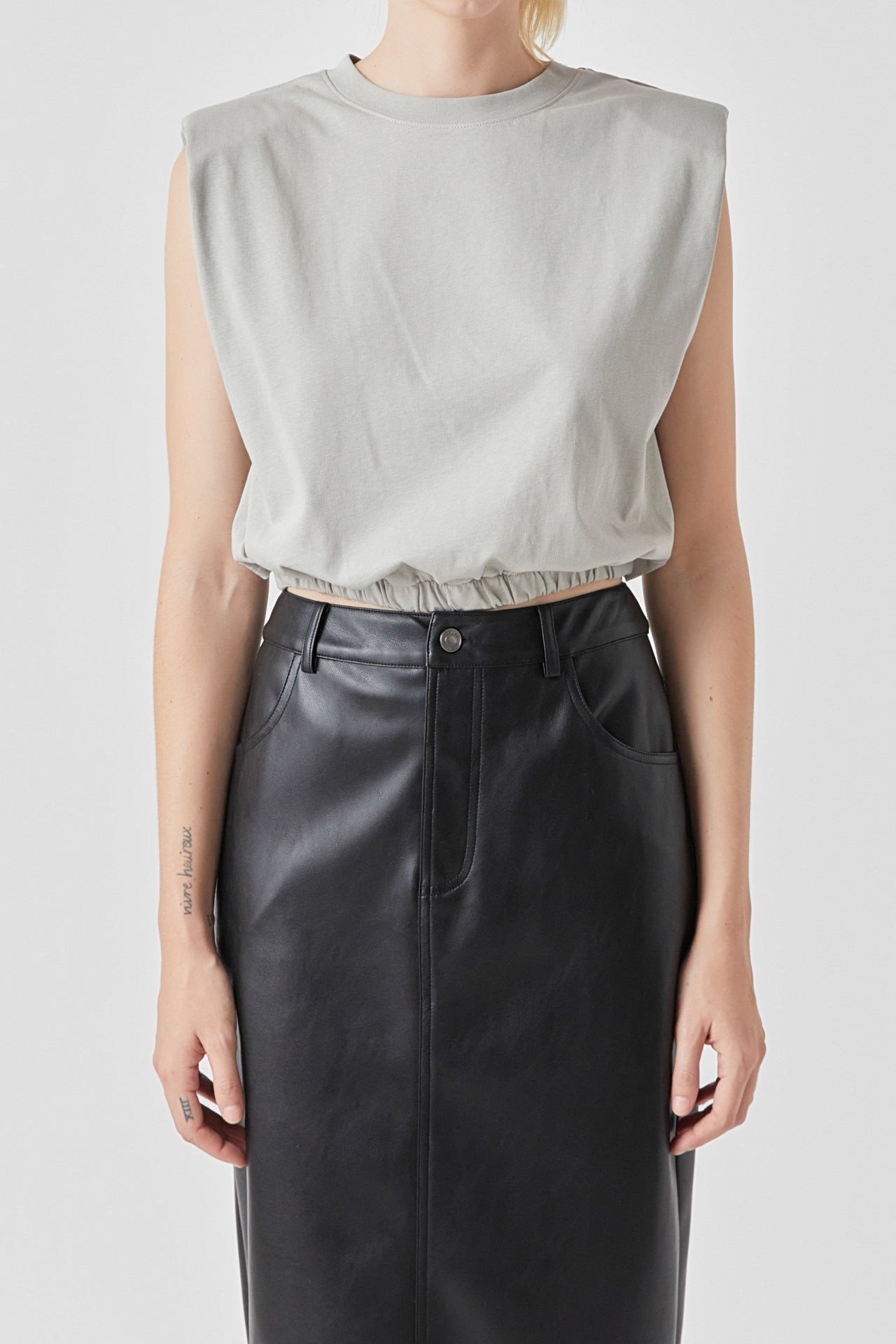 Open Back Cropped Top