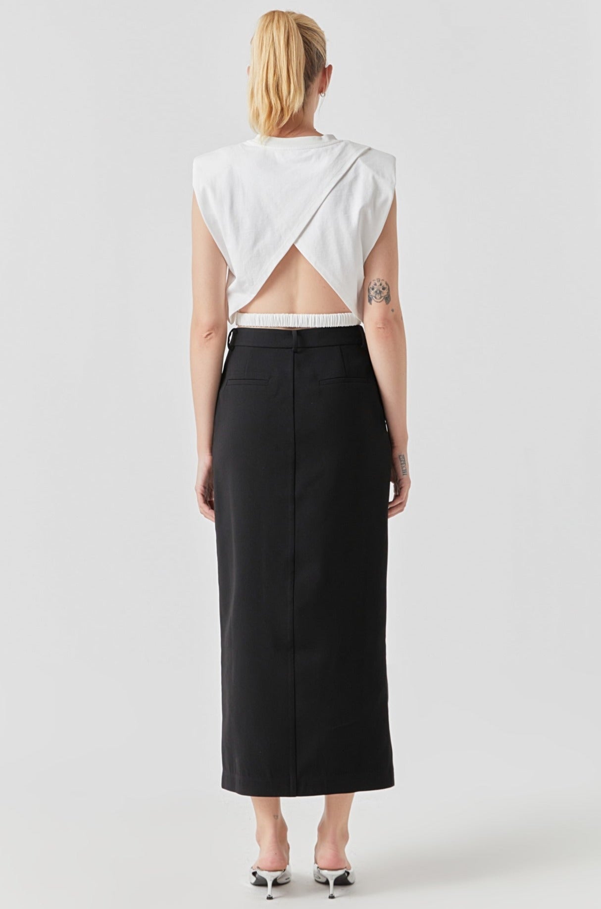 Open Back Cropped Top