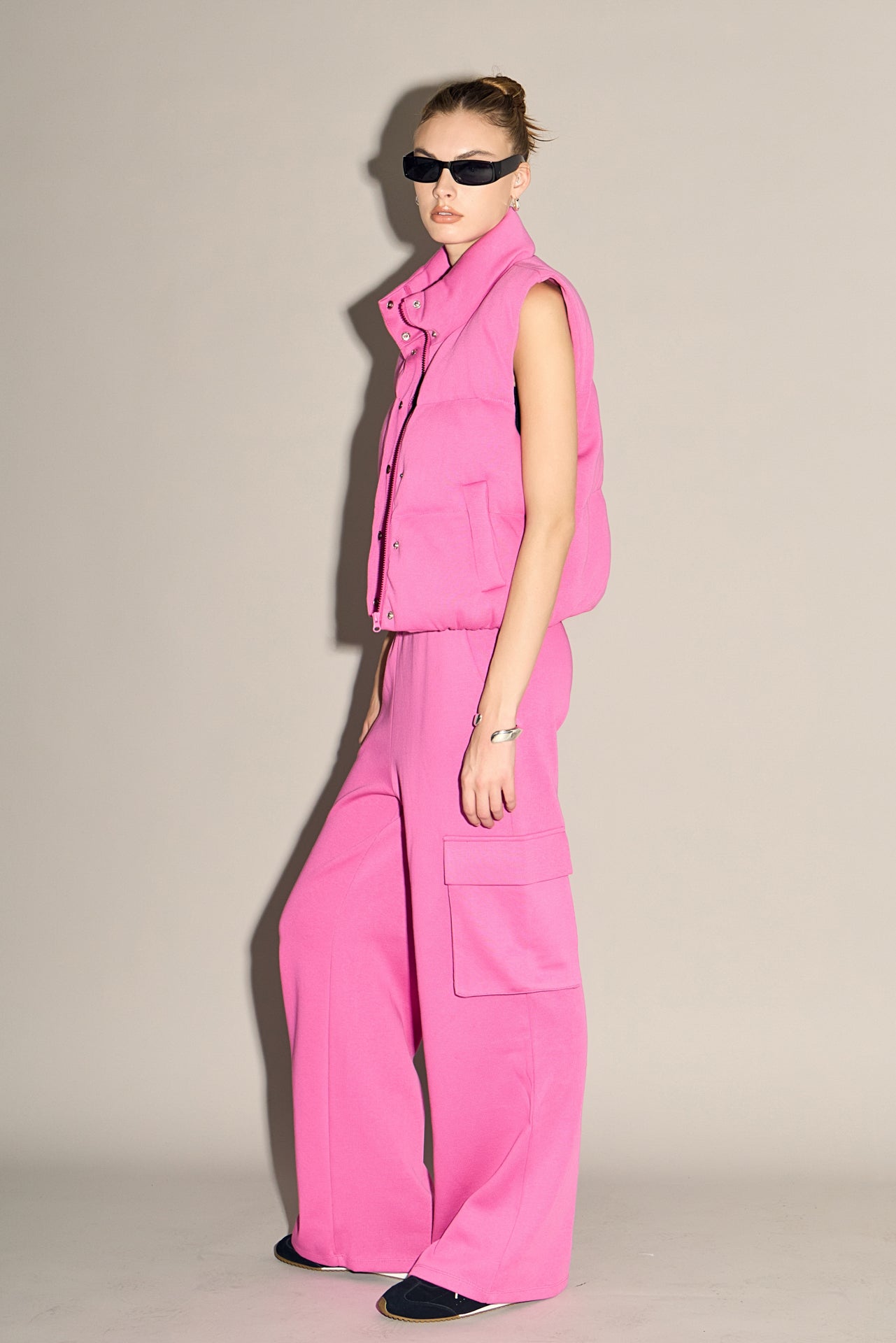 Wide Knit Pants with Pockets