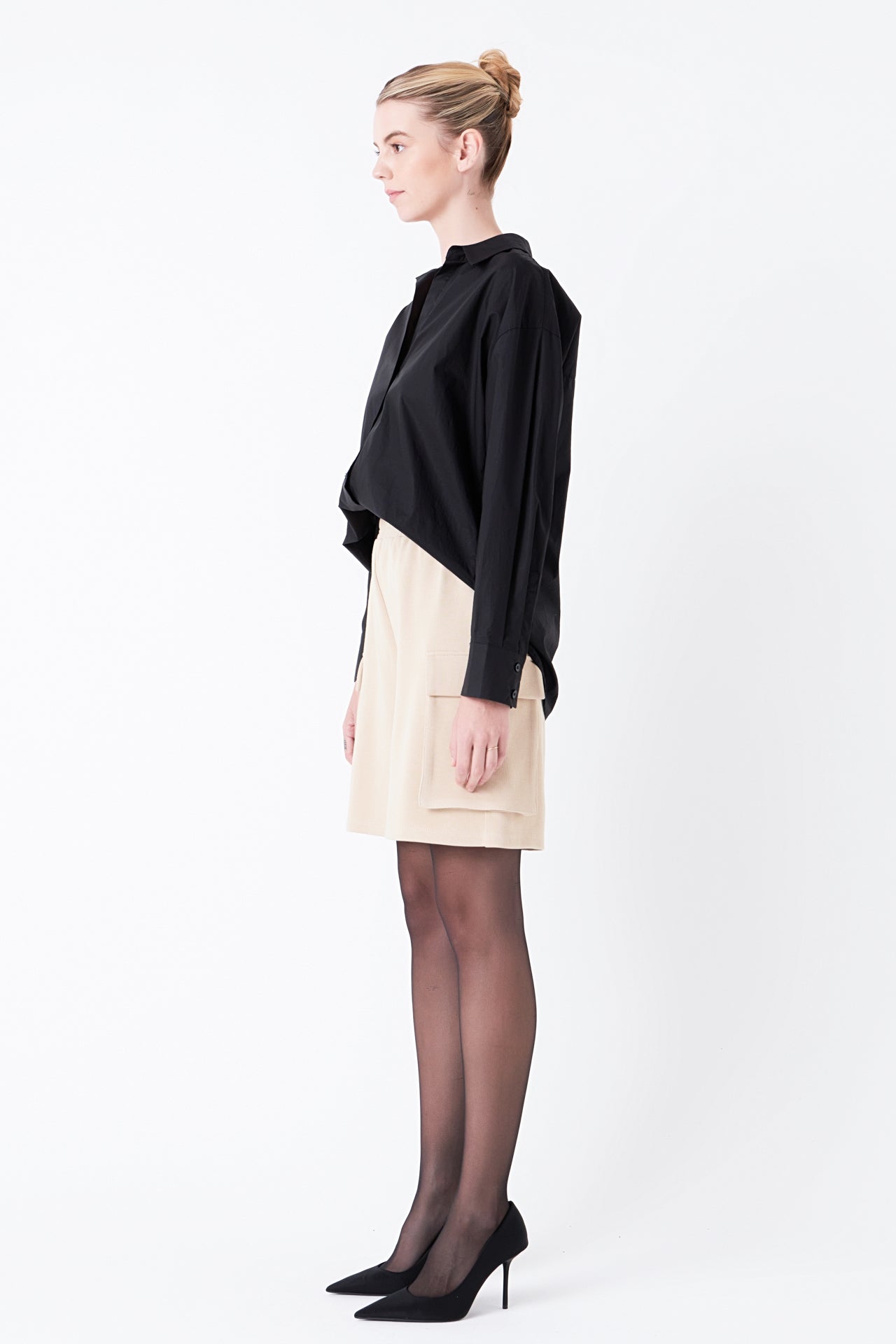 Knit Shorts with Pockets