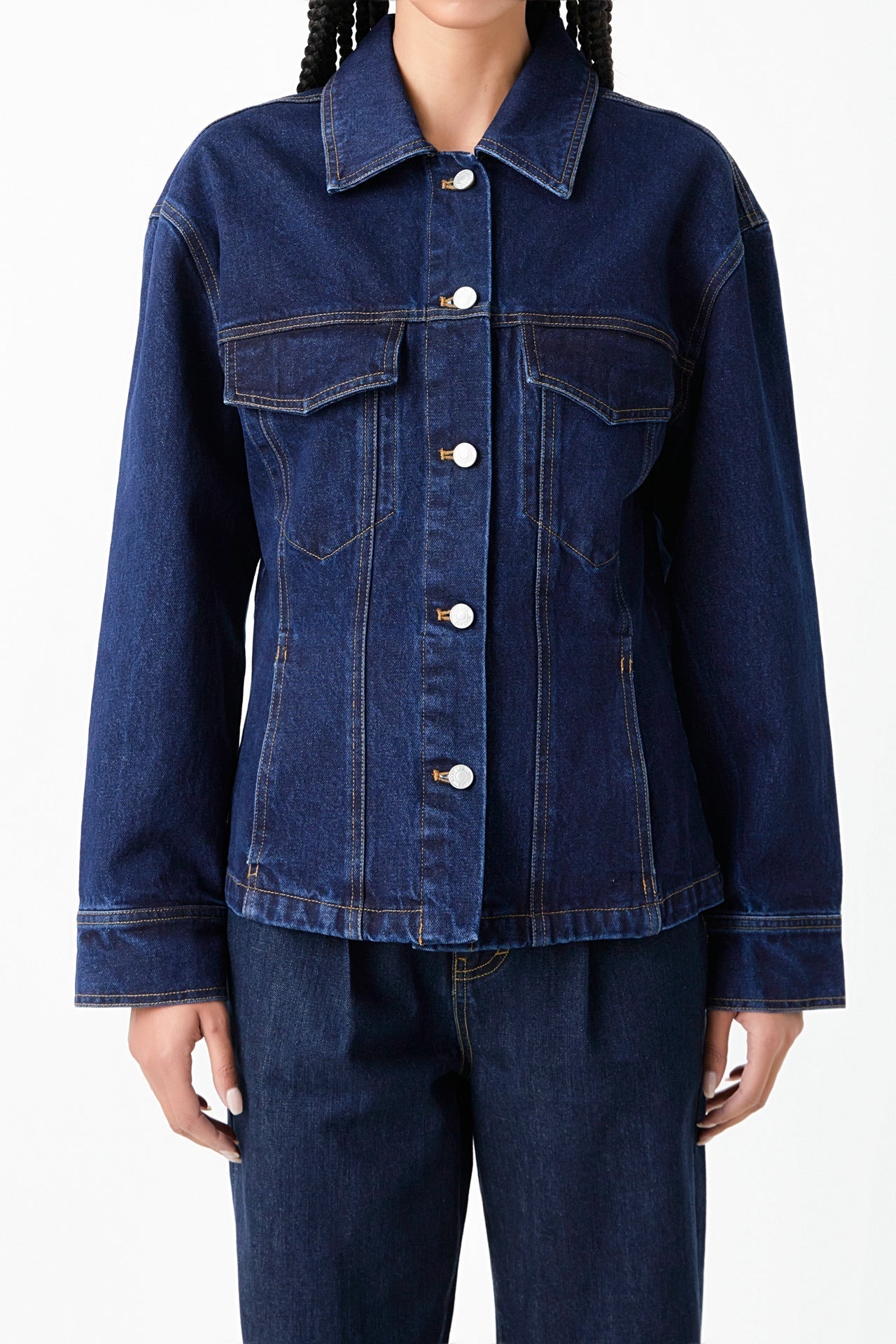 Waist Fitted Denim Jacket