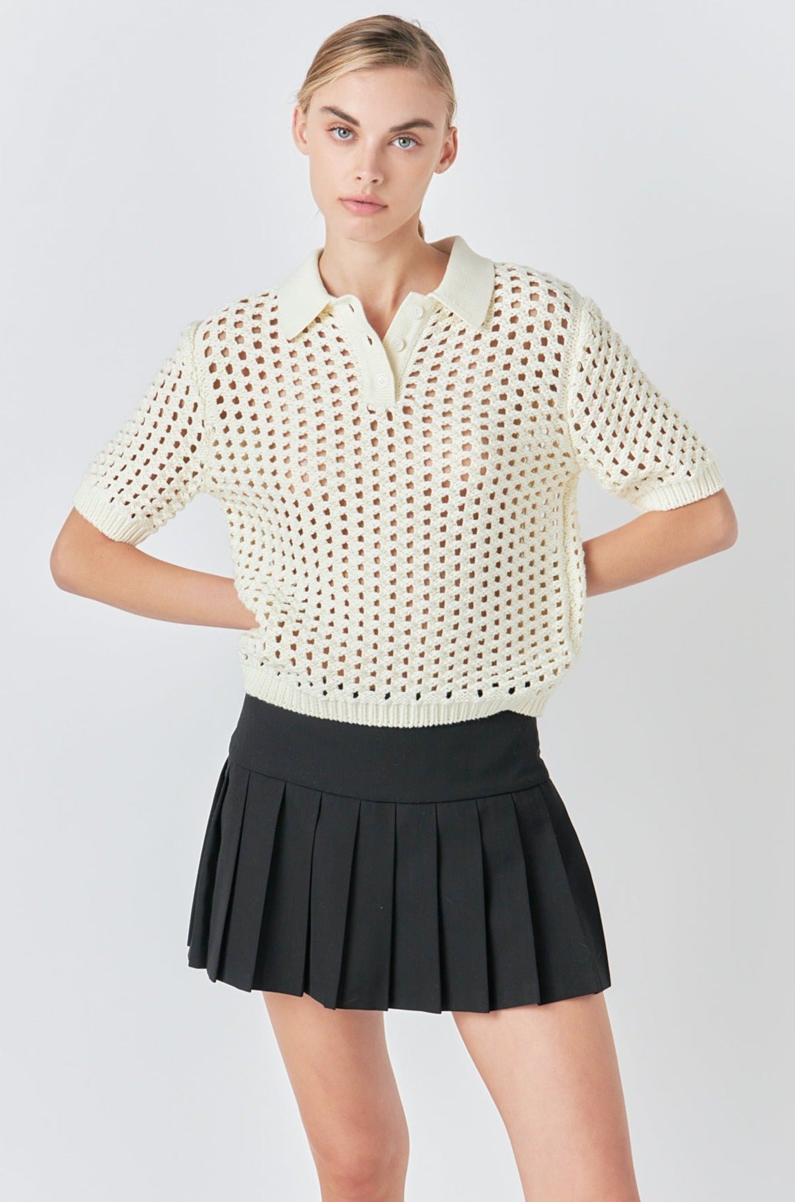 Knit Mesh Shirt