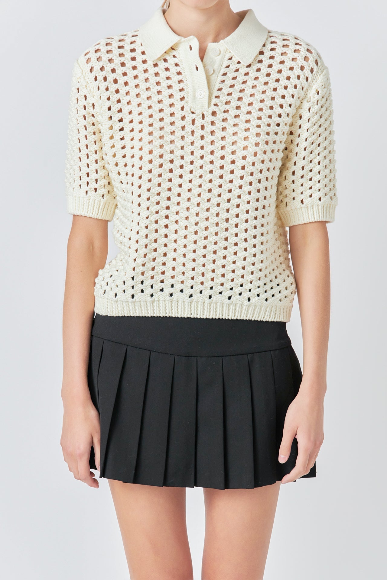 Knit Mesh Shirt