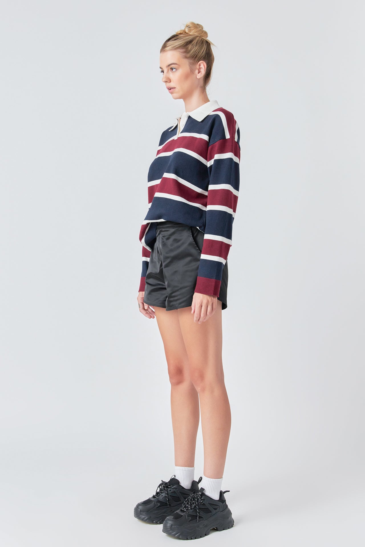 Striped Polo Knit Shirt