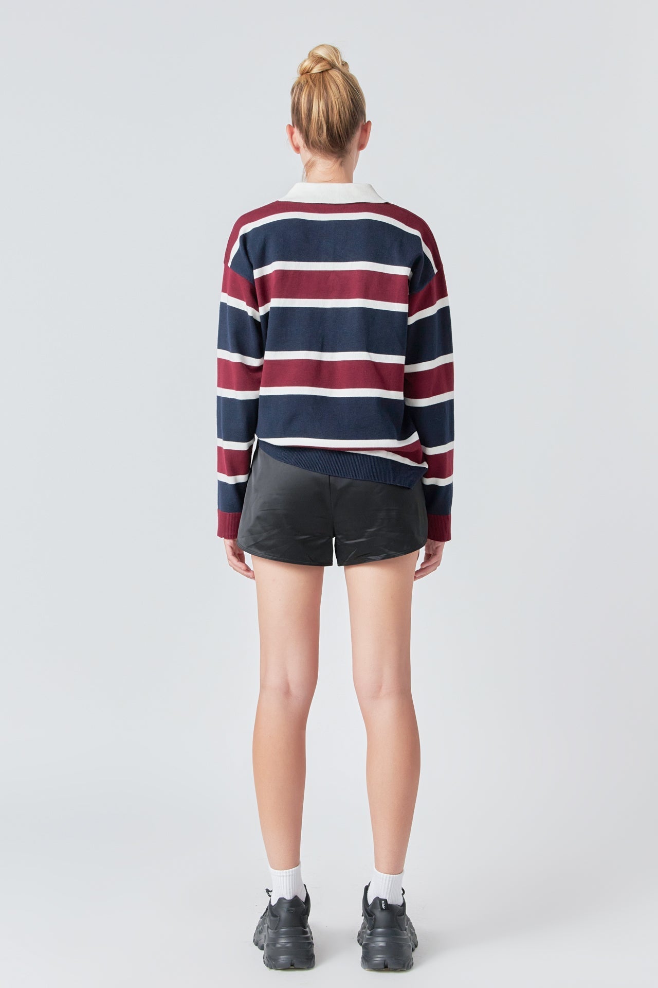 Striped Polo Knit Shirt
