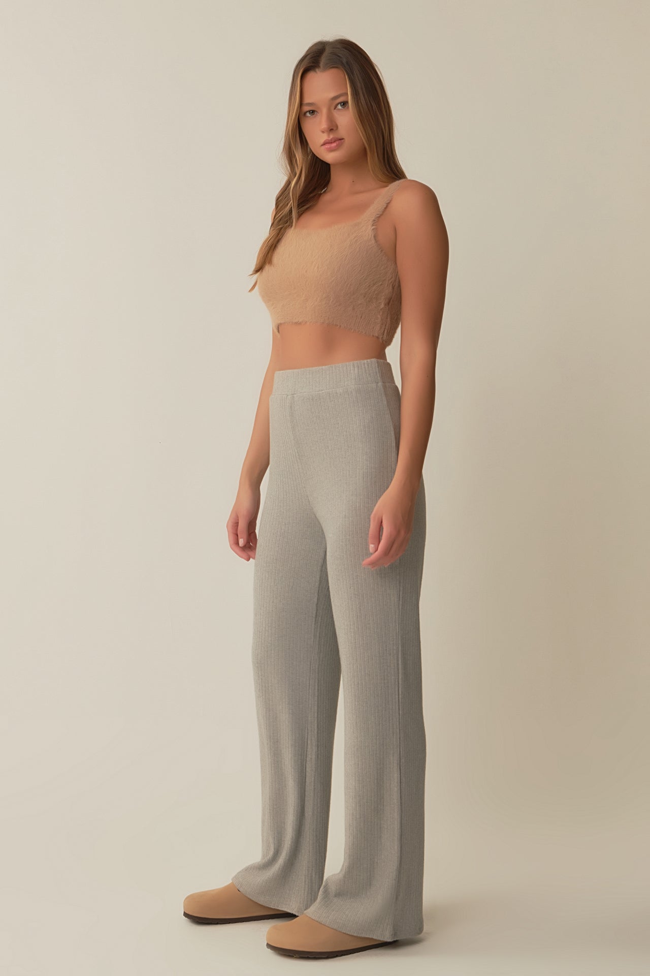Feather Plush Bralette Top