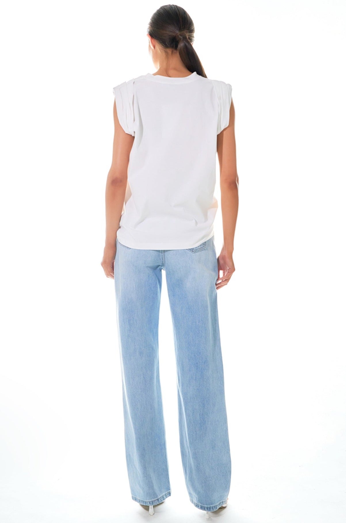 Folded Sleeve Top