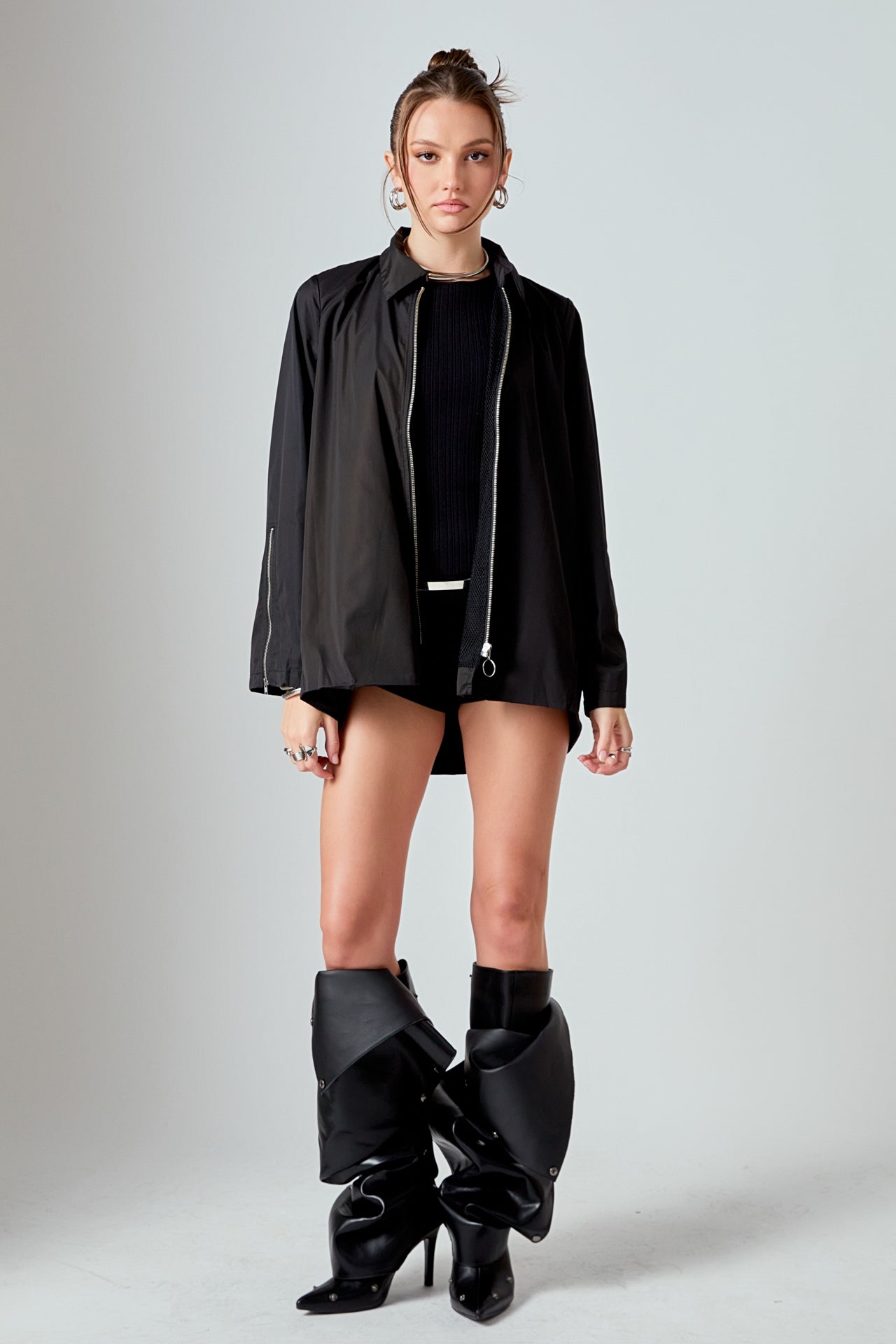 Nylon Jacket with O-ring Zipper