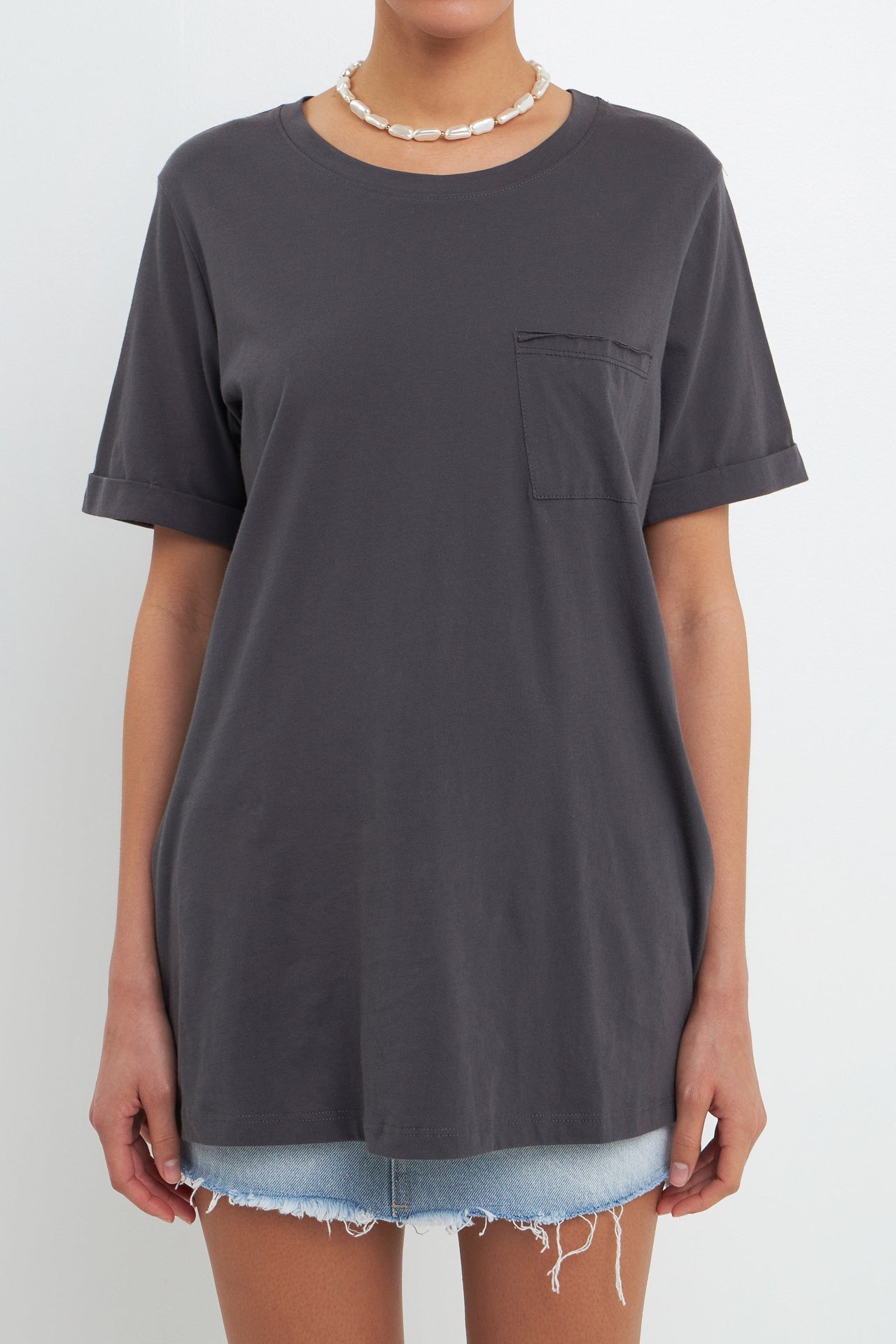Classic Round Neck T-shirt With Round Neck