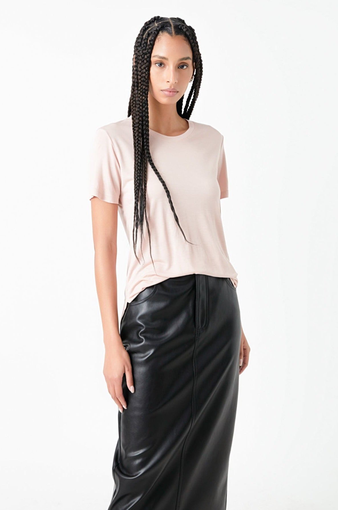 Classic Round Neck T-shirt With Round Neck