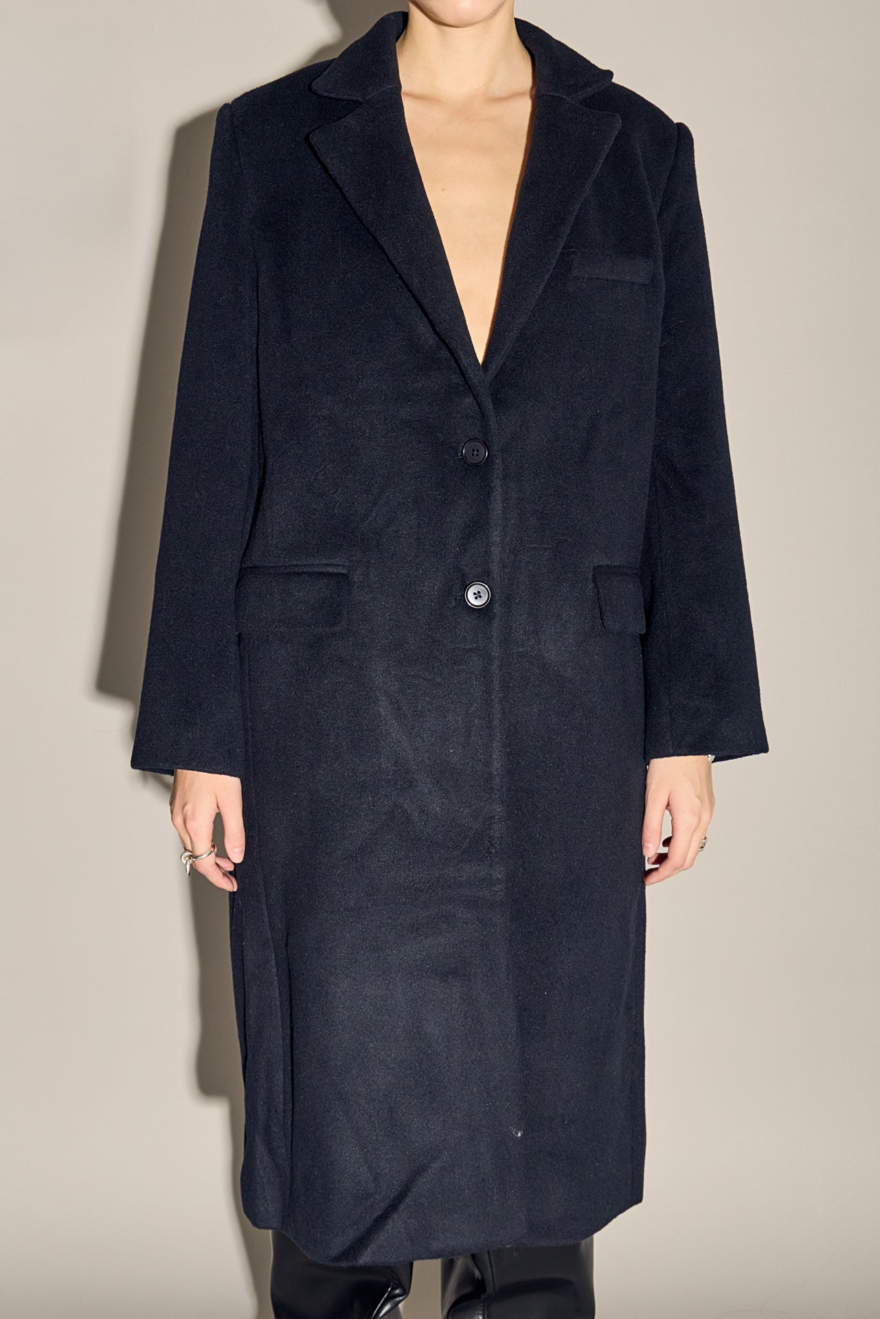Oversize Wool Trench Coat