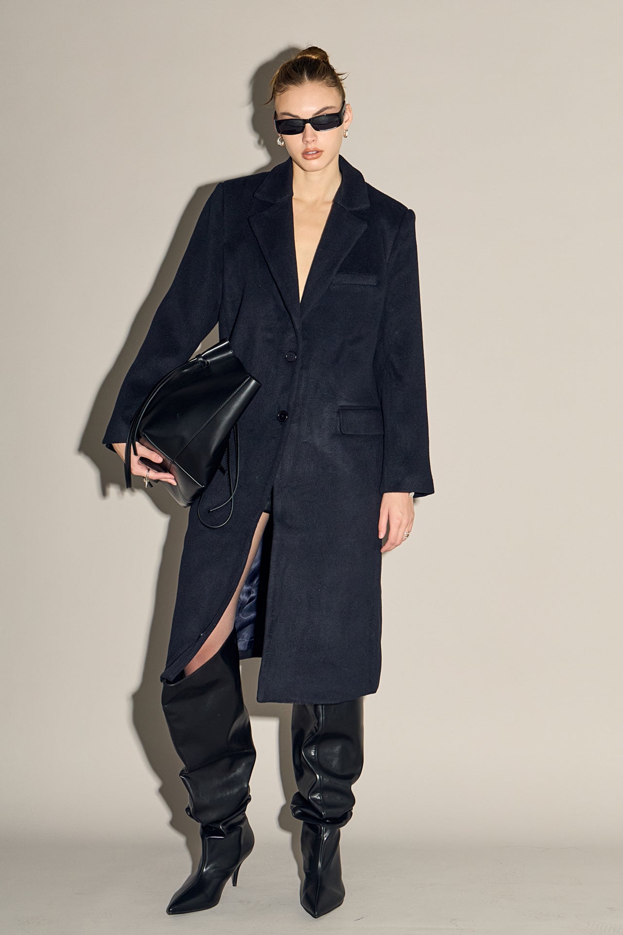Oversize Wool Trench Coat
