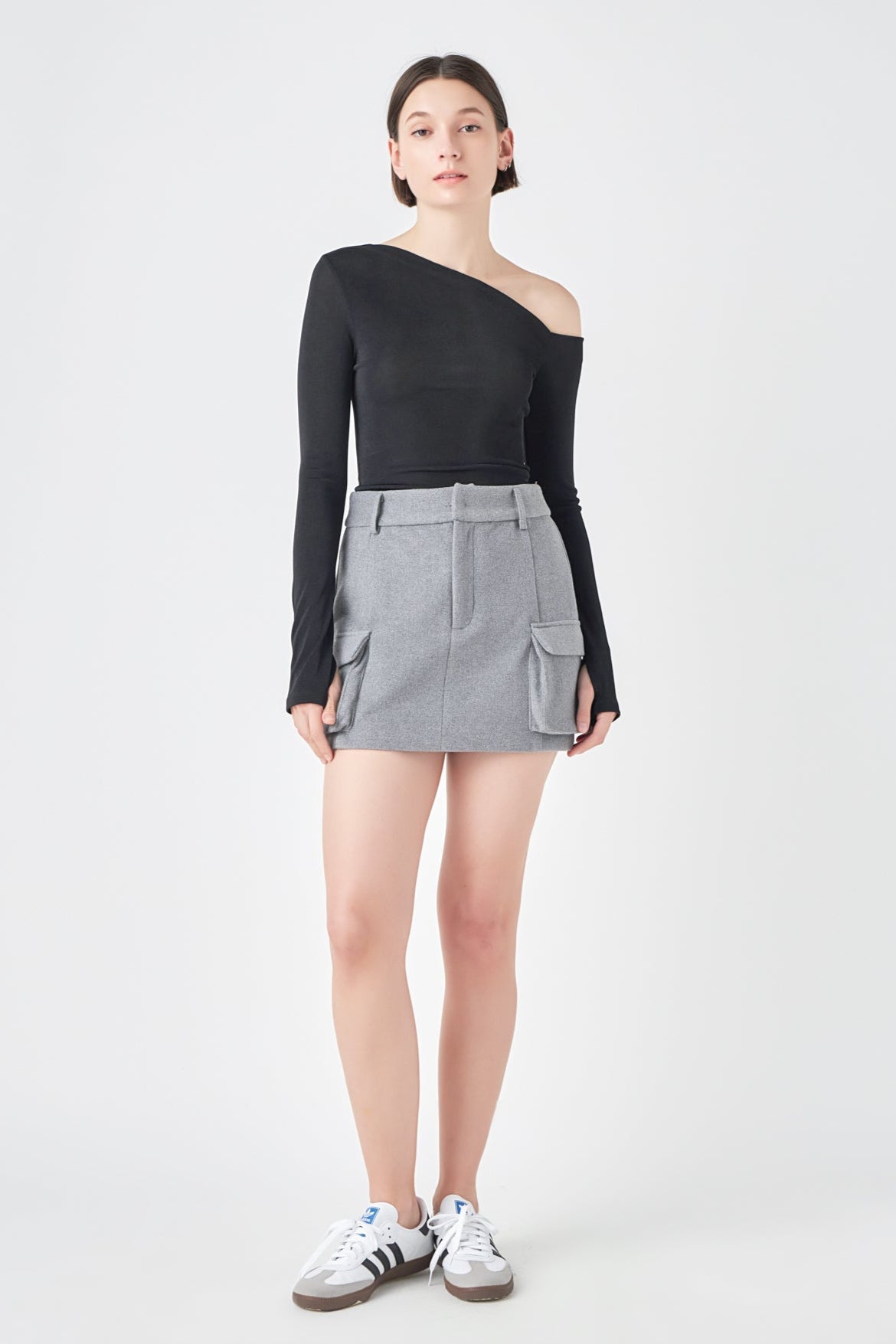 Wool Cargo Skirt