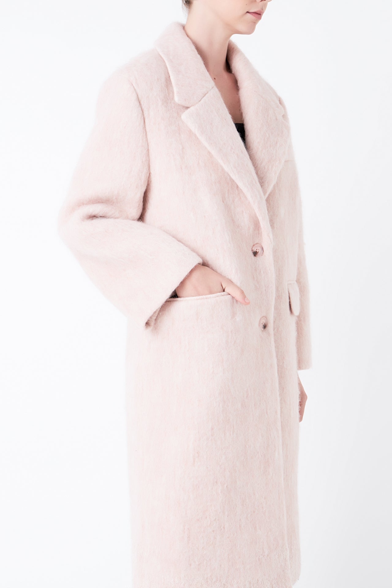 Oversized Single-breasted Long Coat