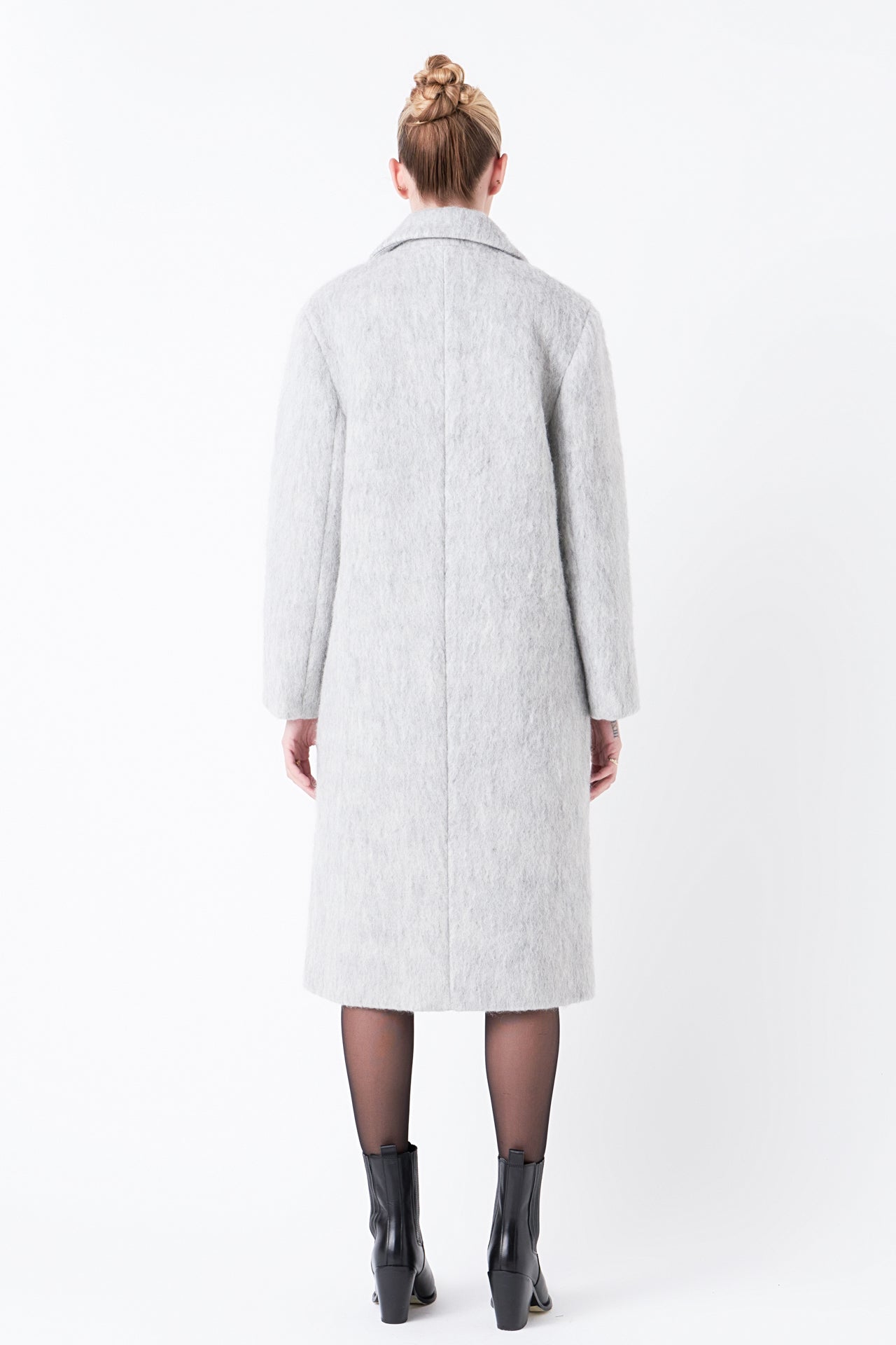 Oversized Single-breasted Long Coat