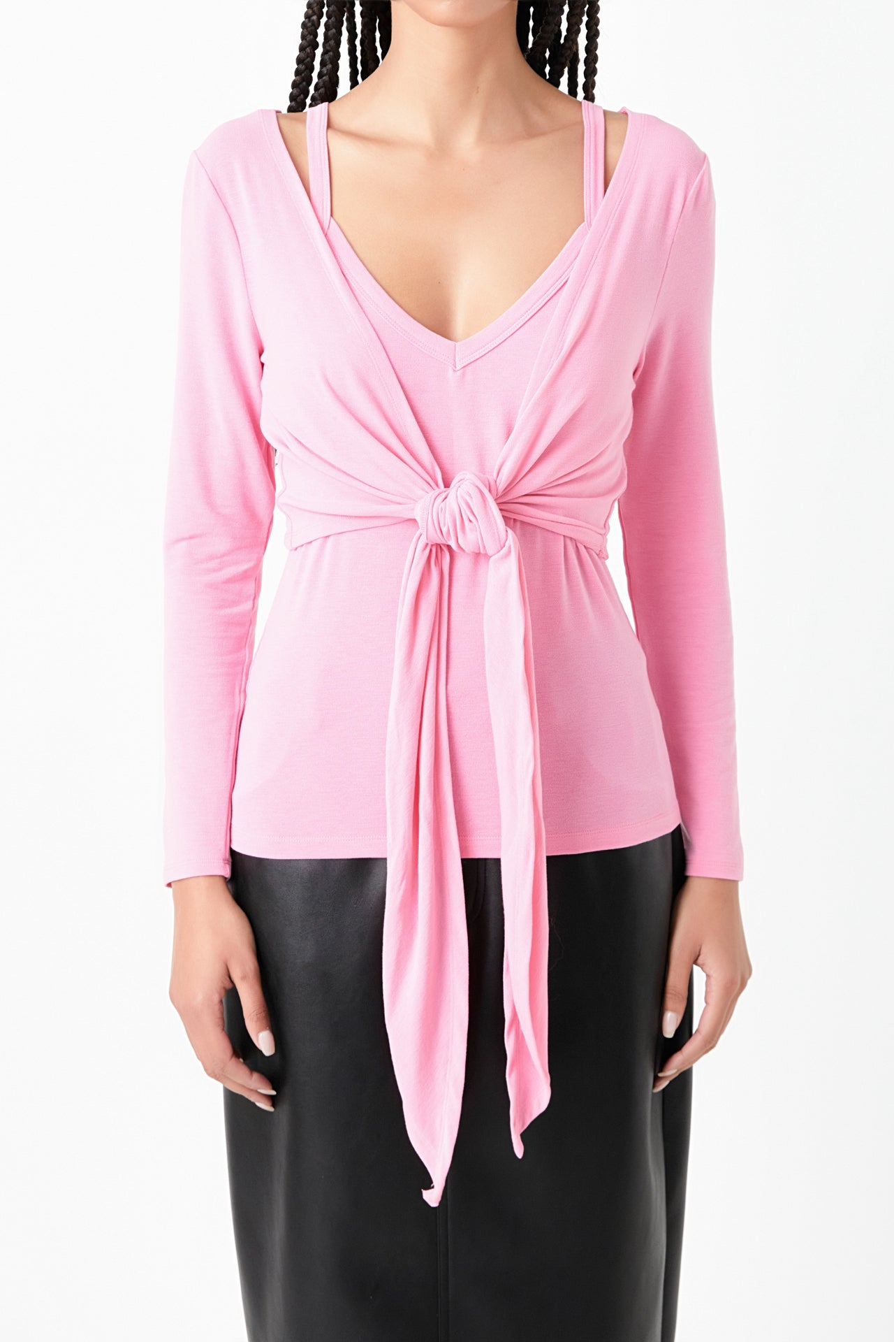 Two Piece Set Cardigan Cami