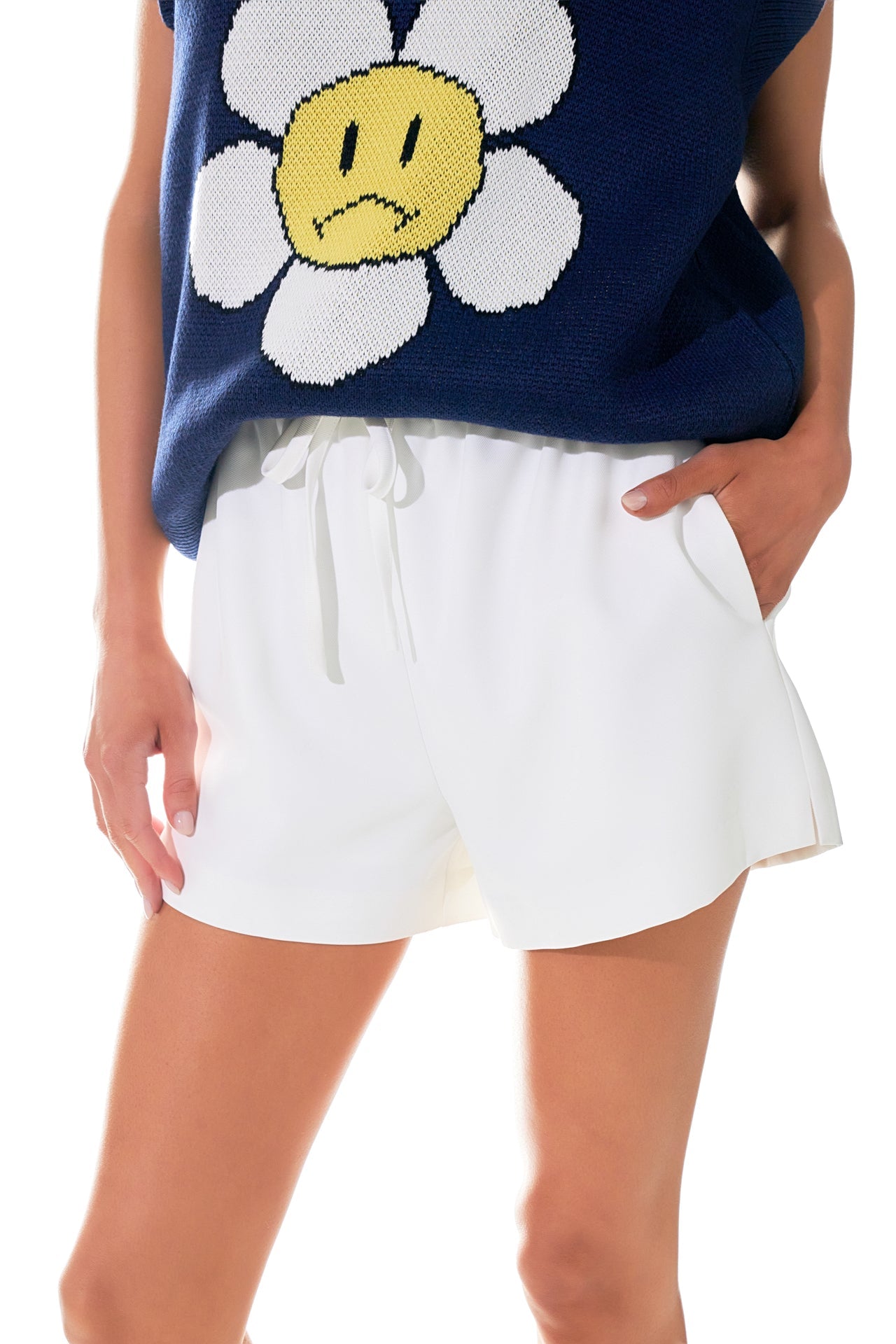 High-Waisted Faux Leather Shorts