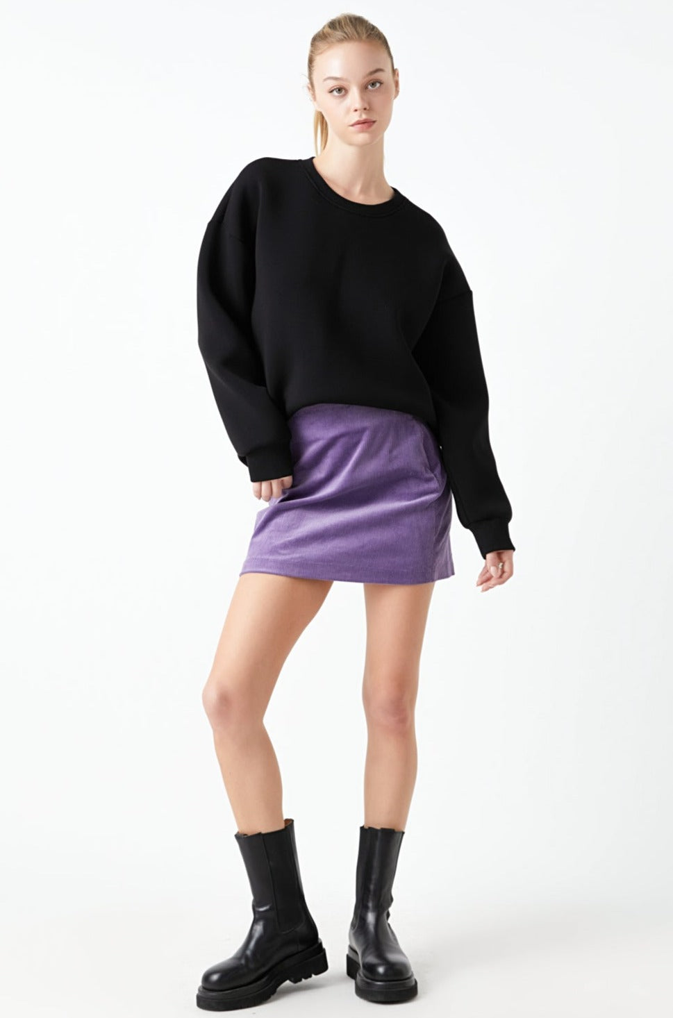 Corduroy Mini Skirt