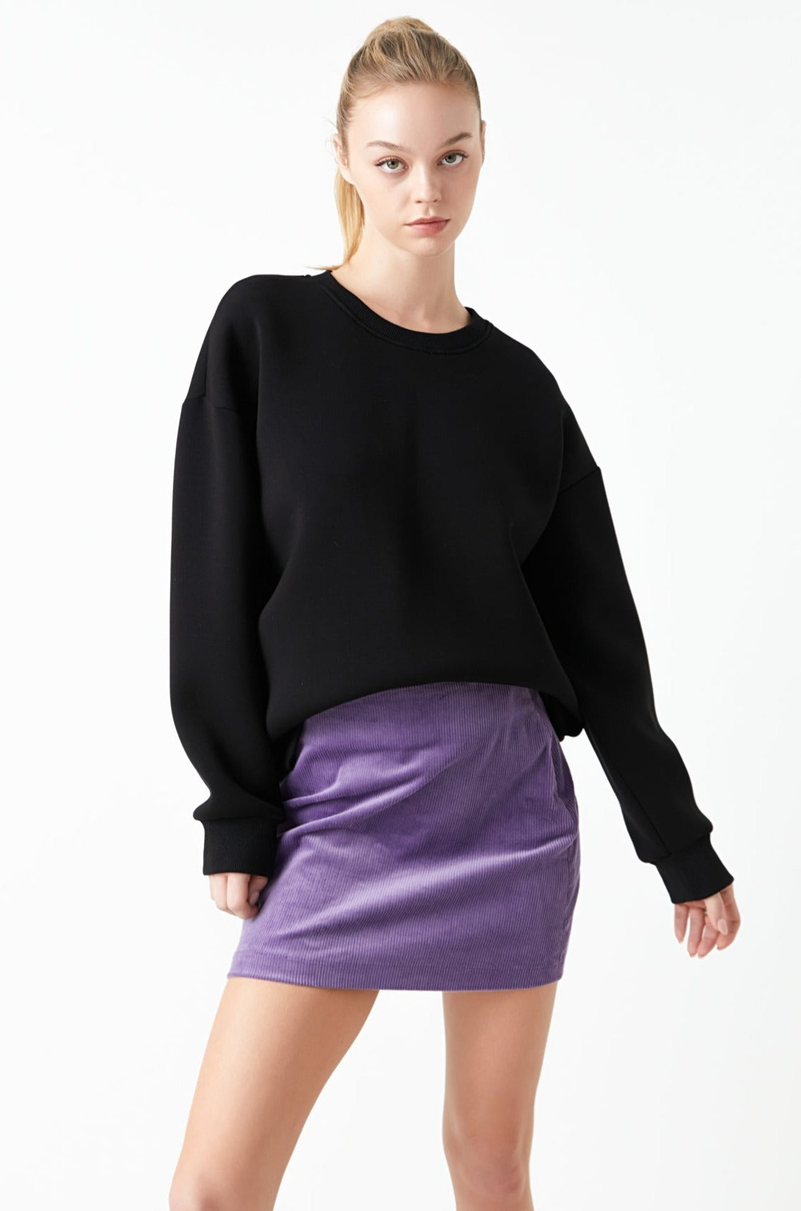 Corduroy Mini Skirt