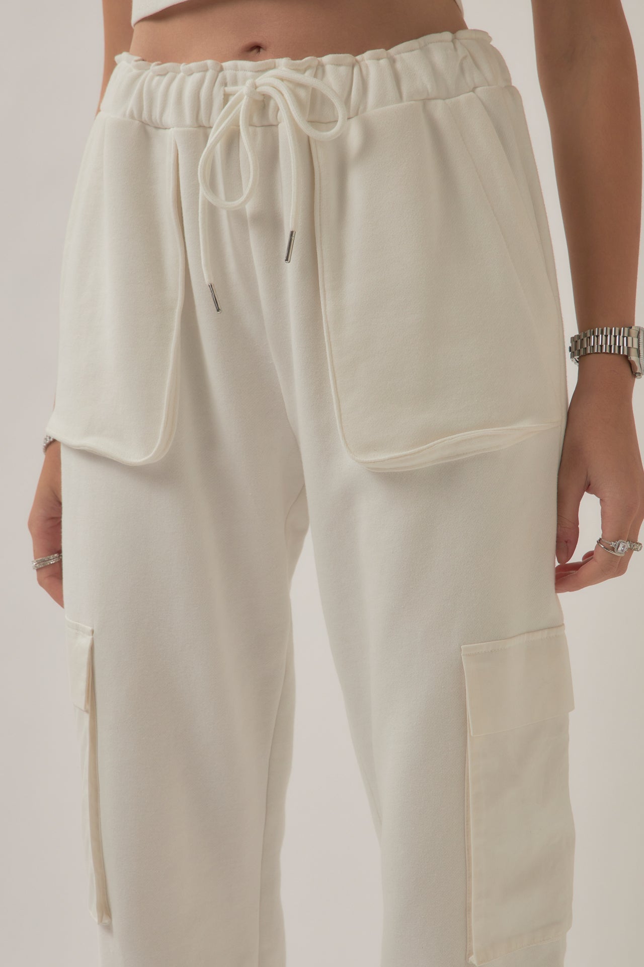 GREY LAB-Pockets Detail Loungewear Pants-PANTS available at Objectrare
