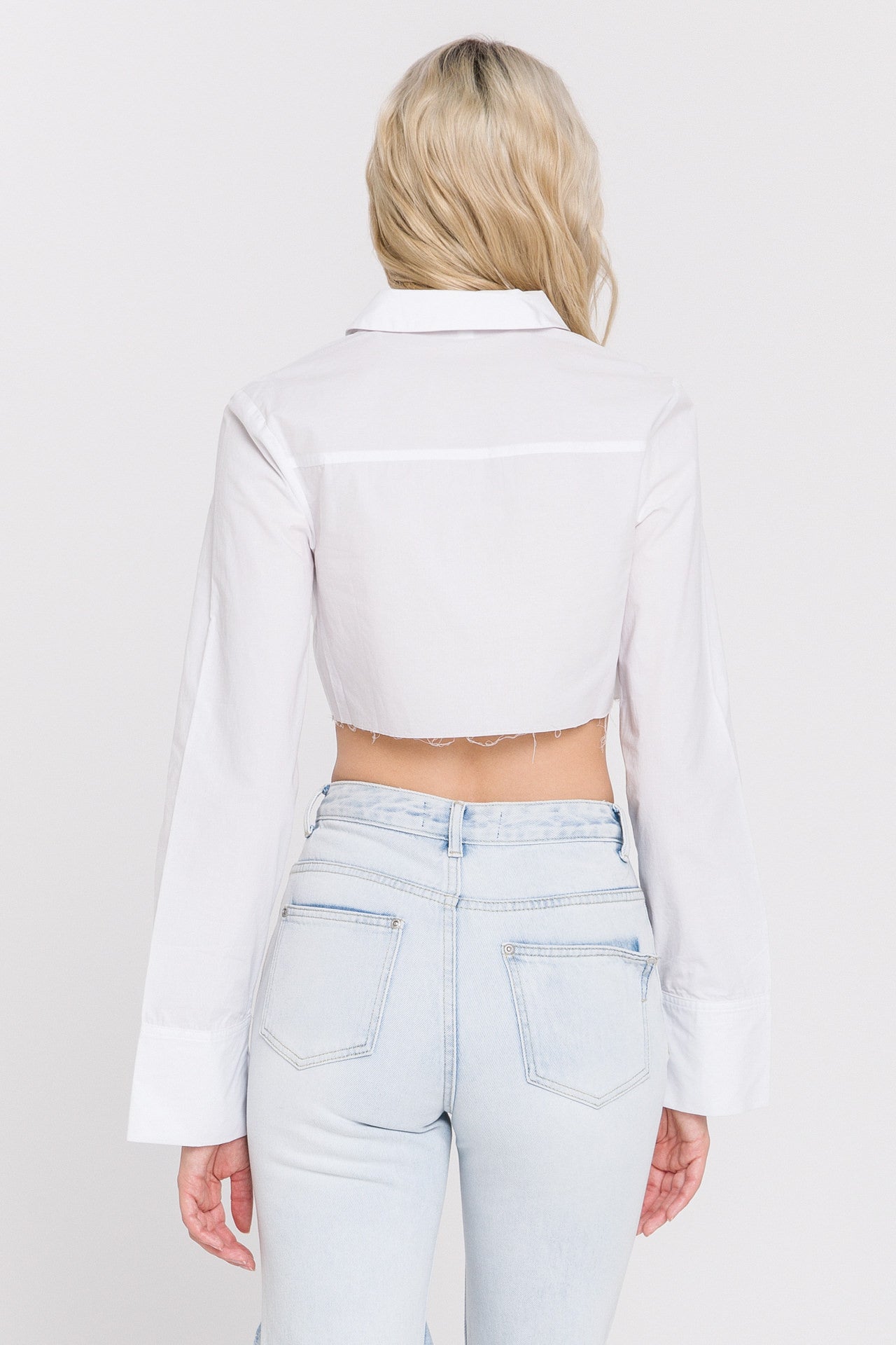 Cropped Long Sleeve Shirt
