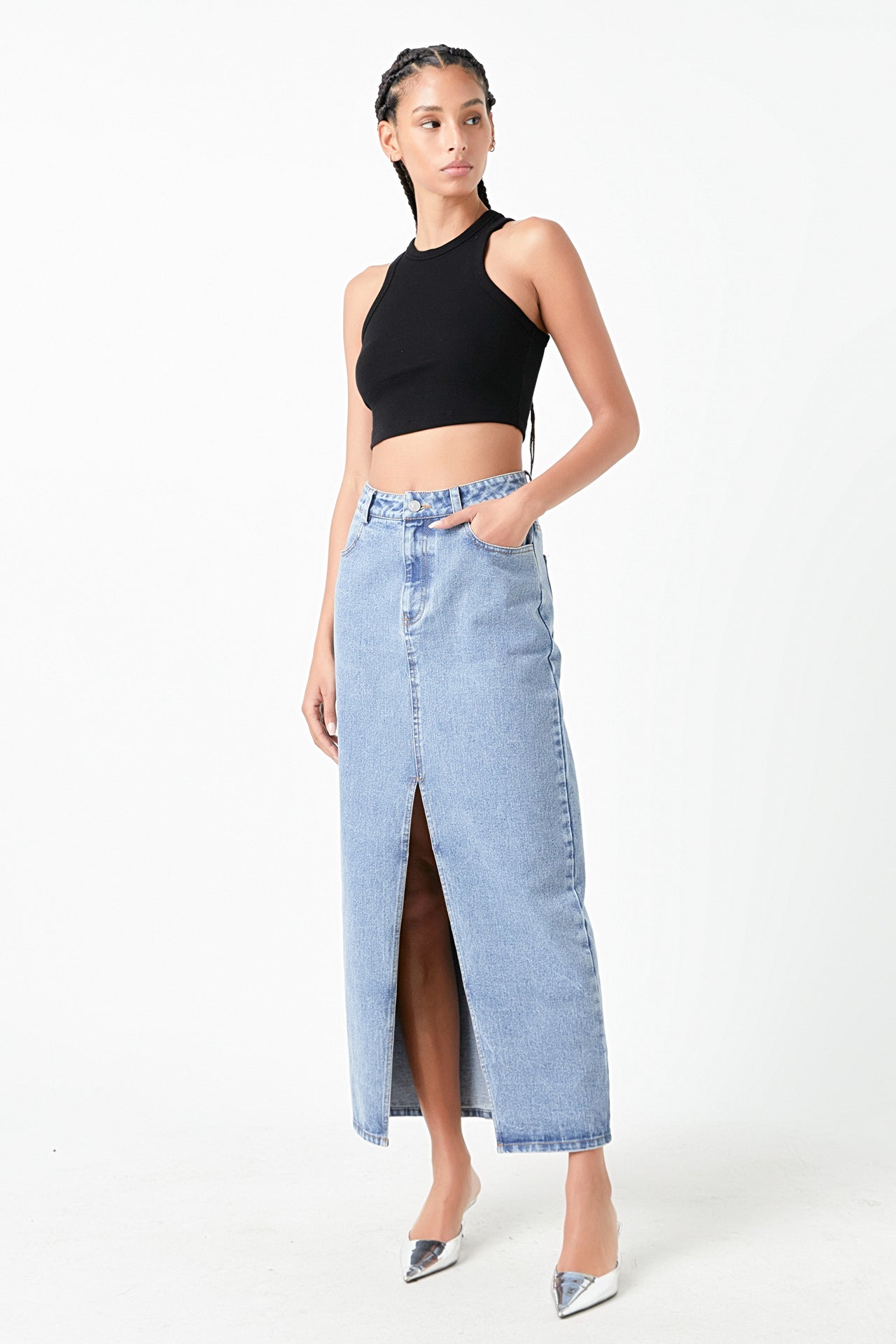 Cropped Racerback Tank