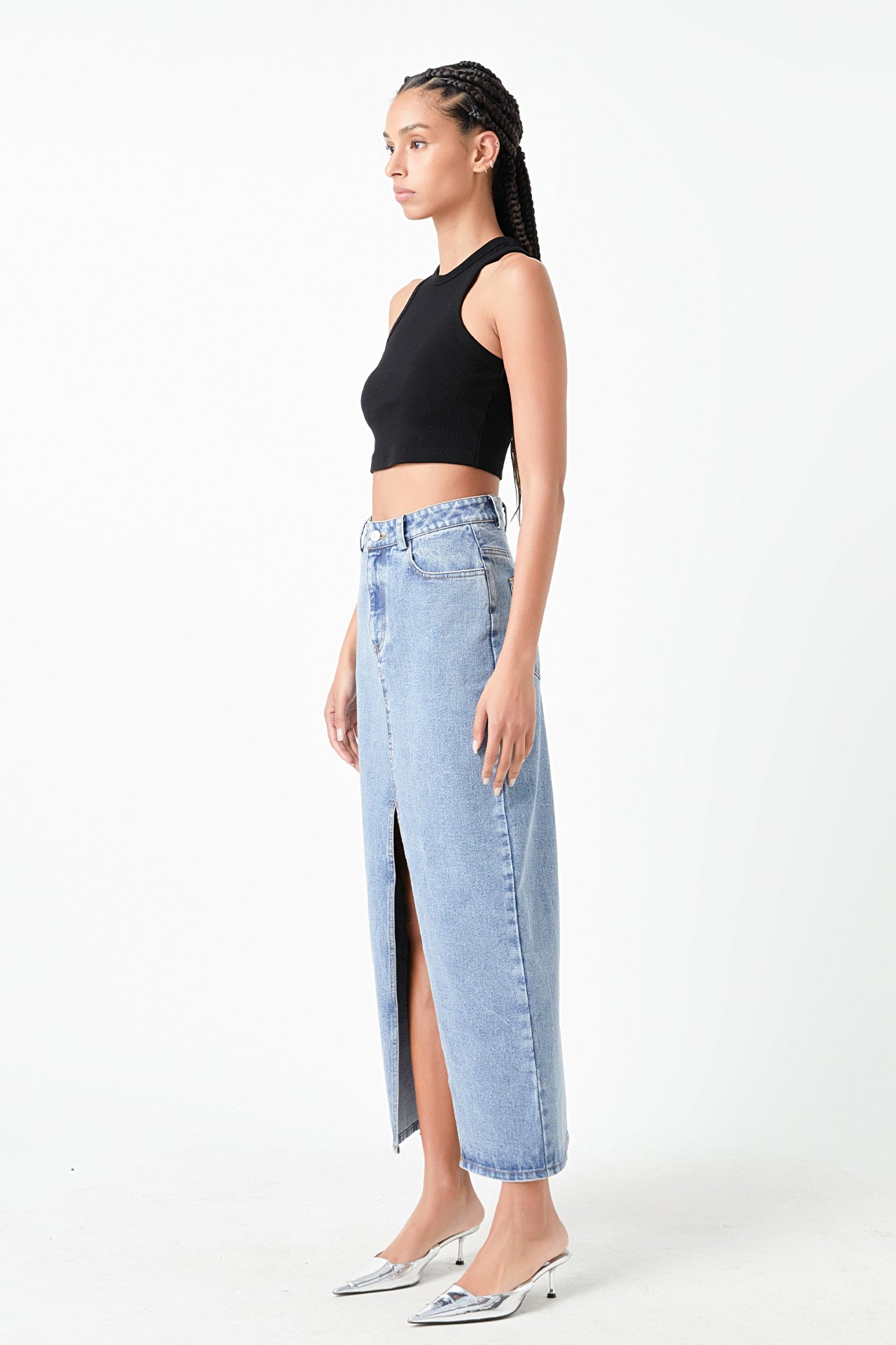 Cropped Racerback Tank