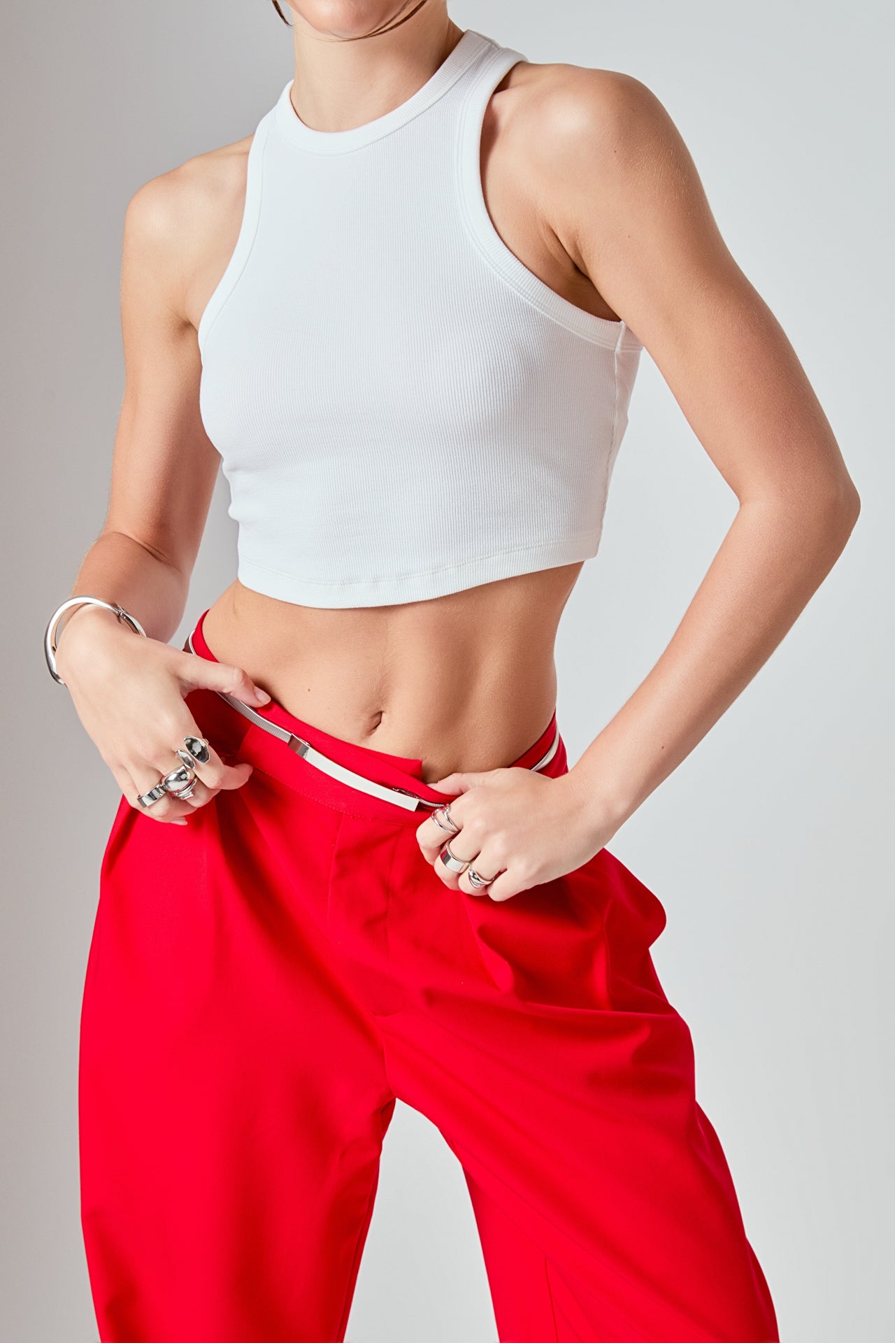 Cropped Racerback Tank