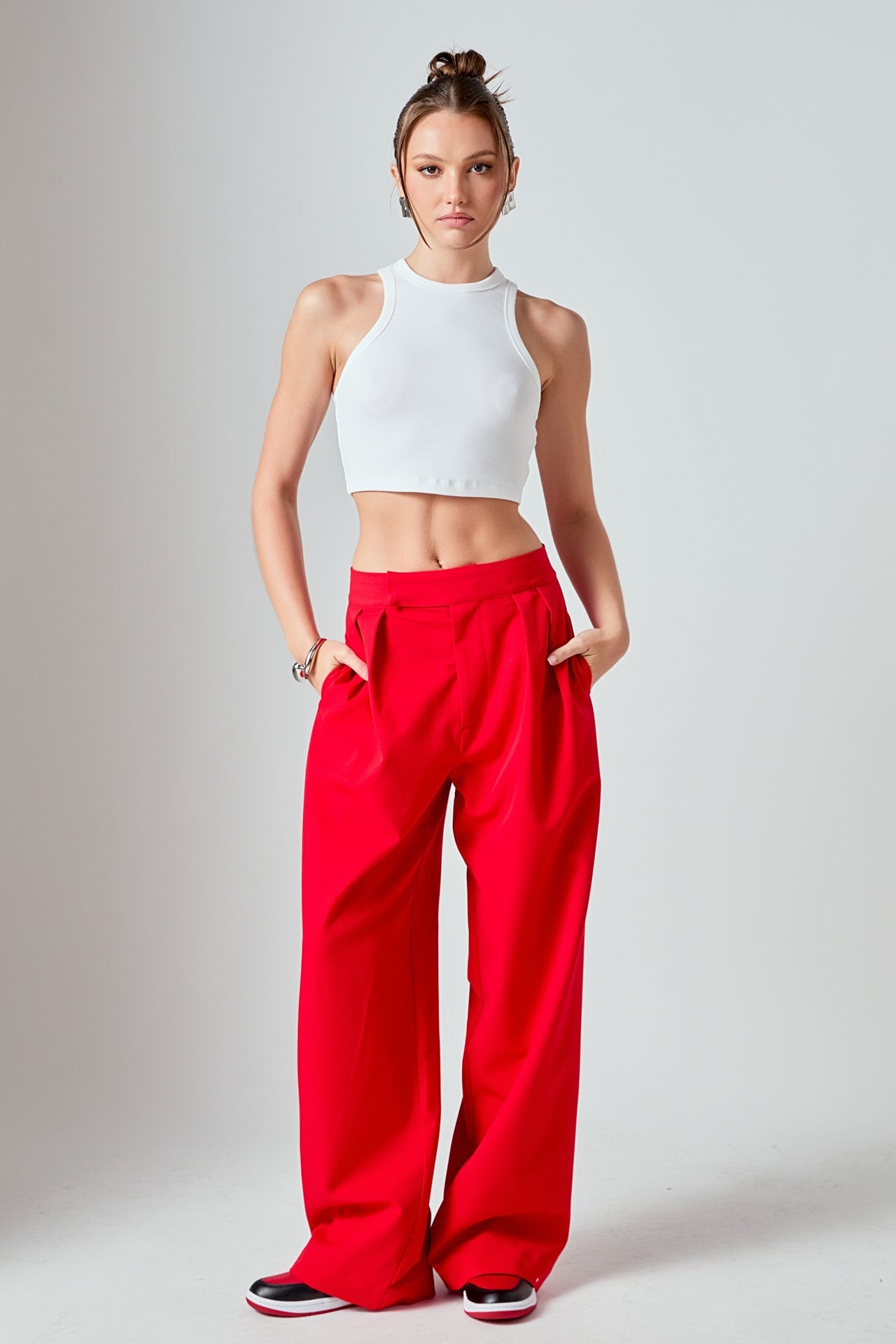 Cropped Racerback Tank