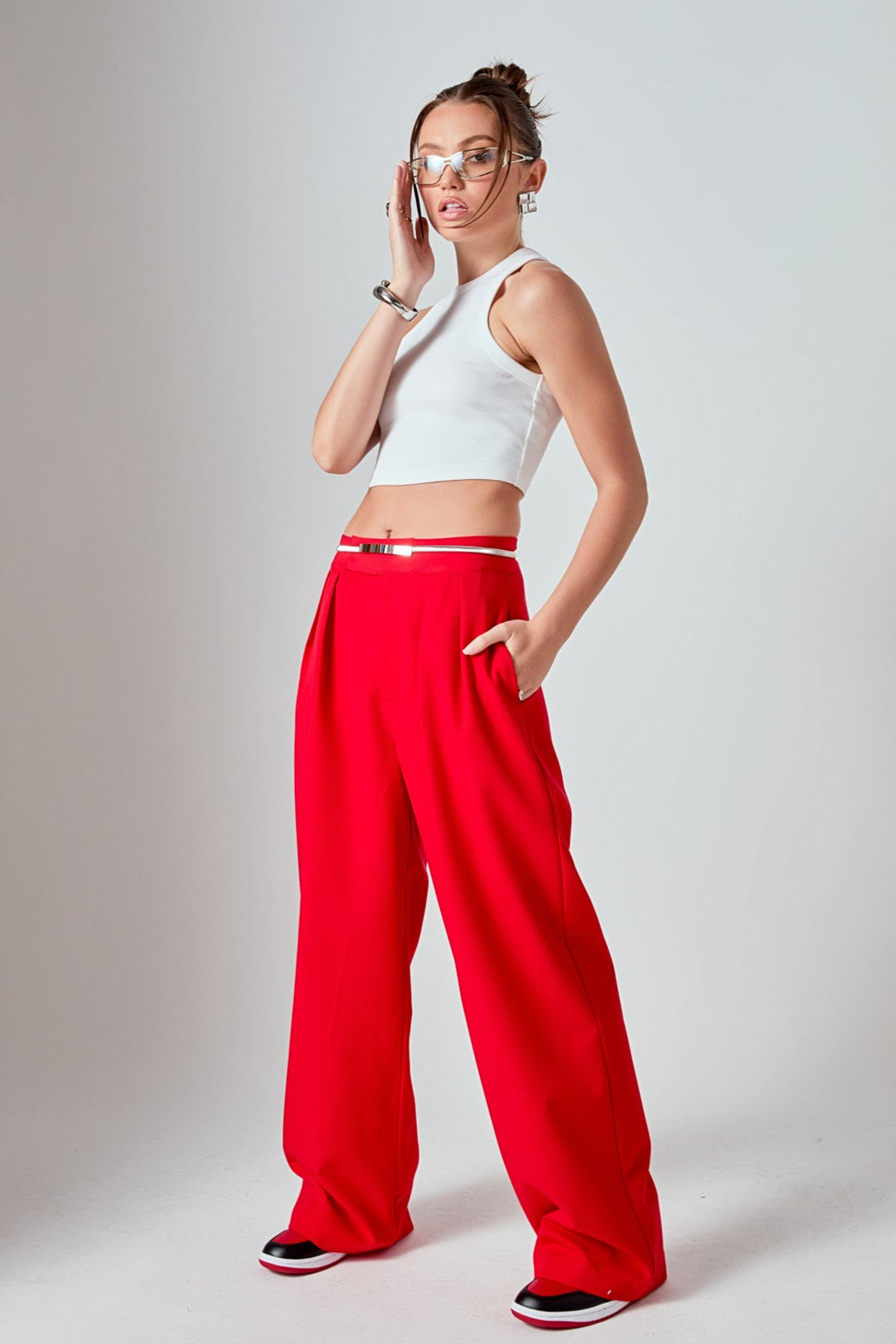 Cropped Racerback Tank