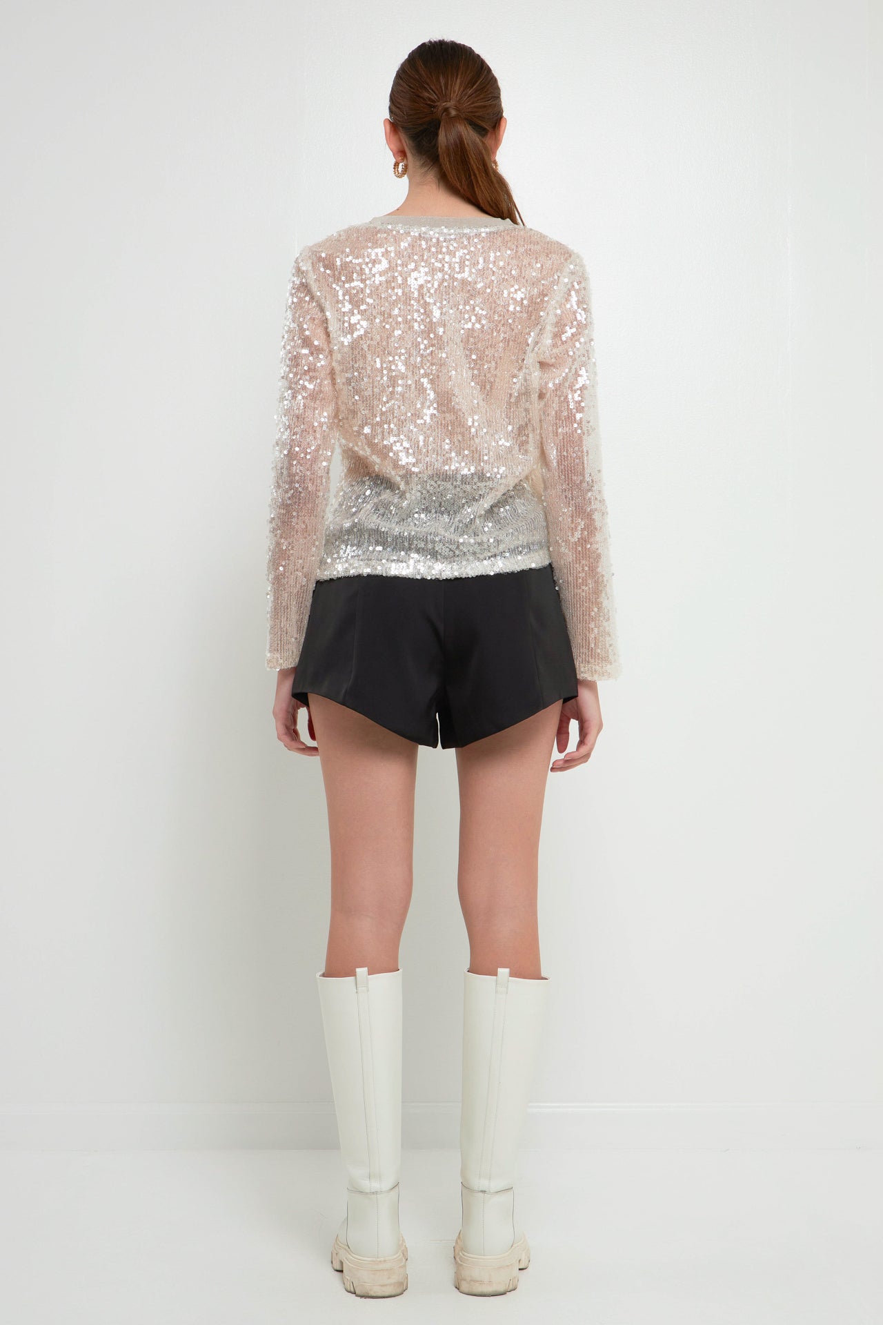 GREY LAB-High Waisted Balloon Shorts-SHORTS available at Objectrare