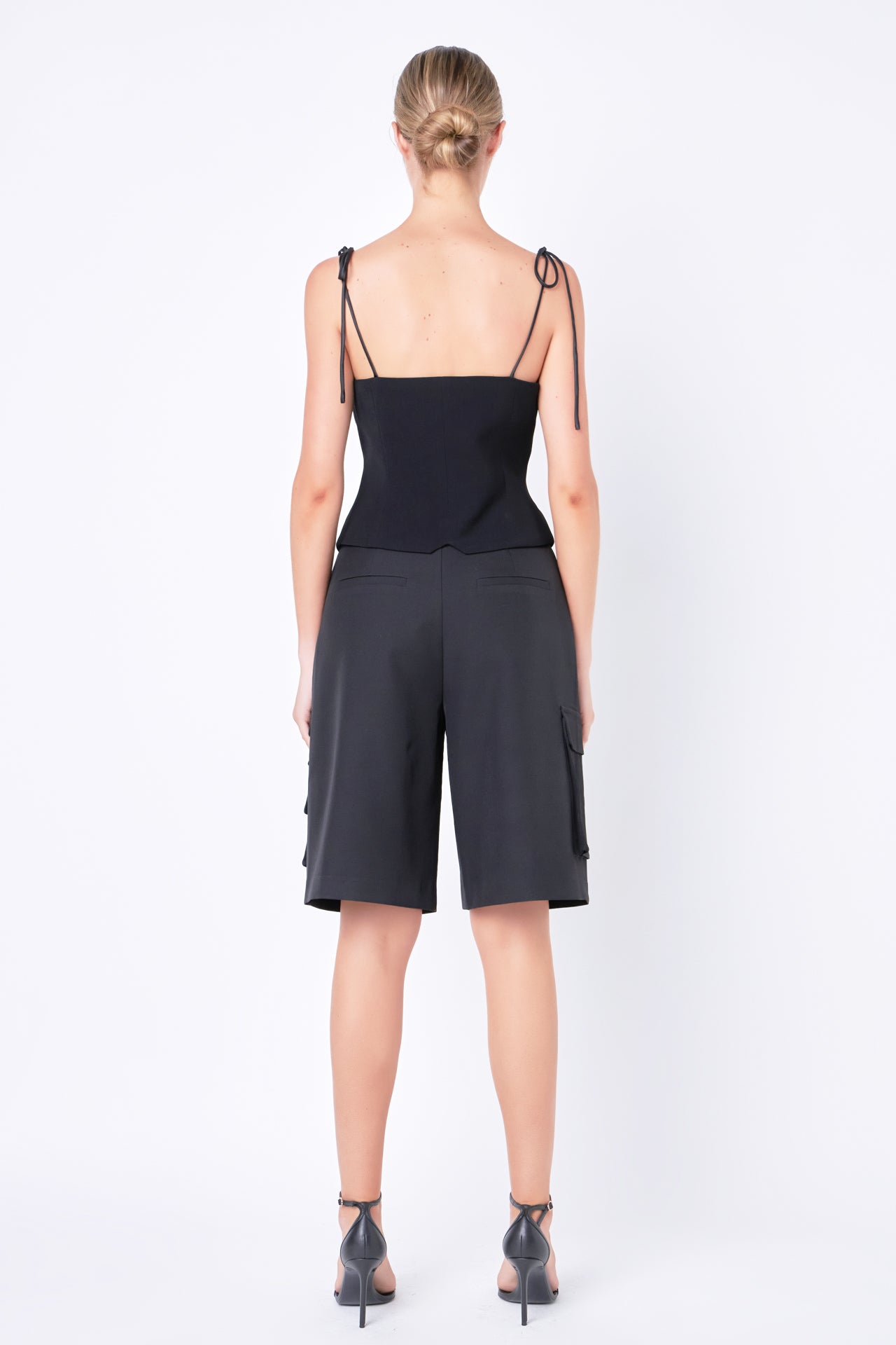 Strappy Bow Fitted Vest