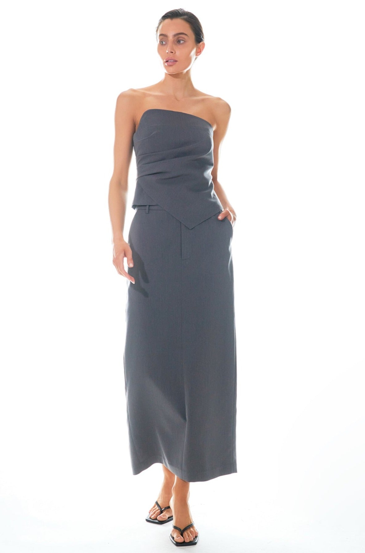 Draped Corset Top