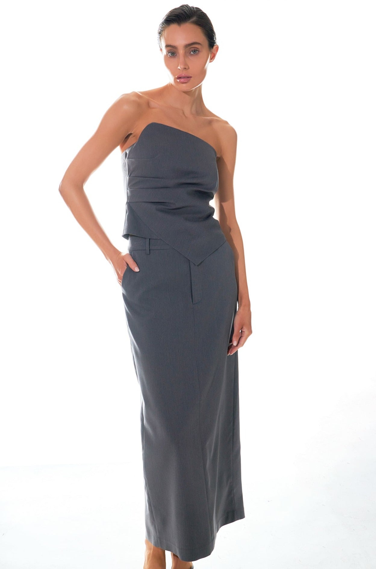Draped Corset Top