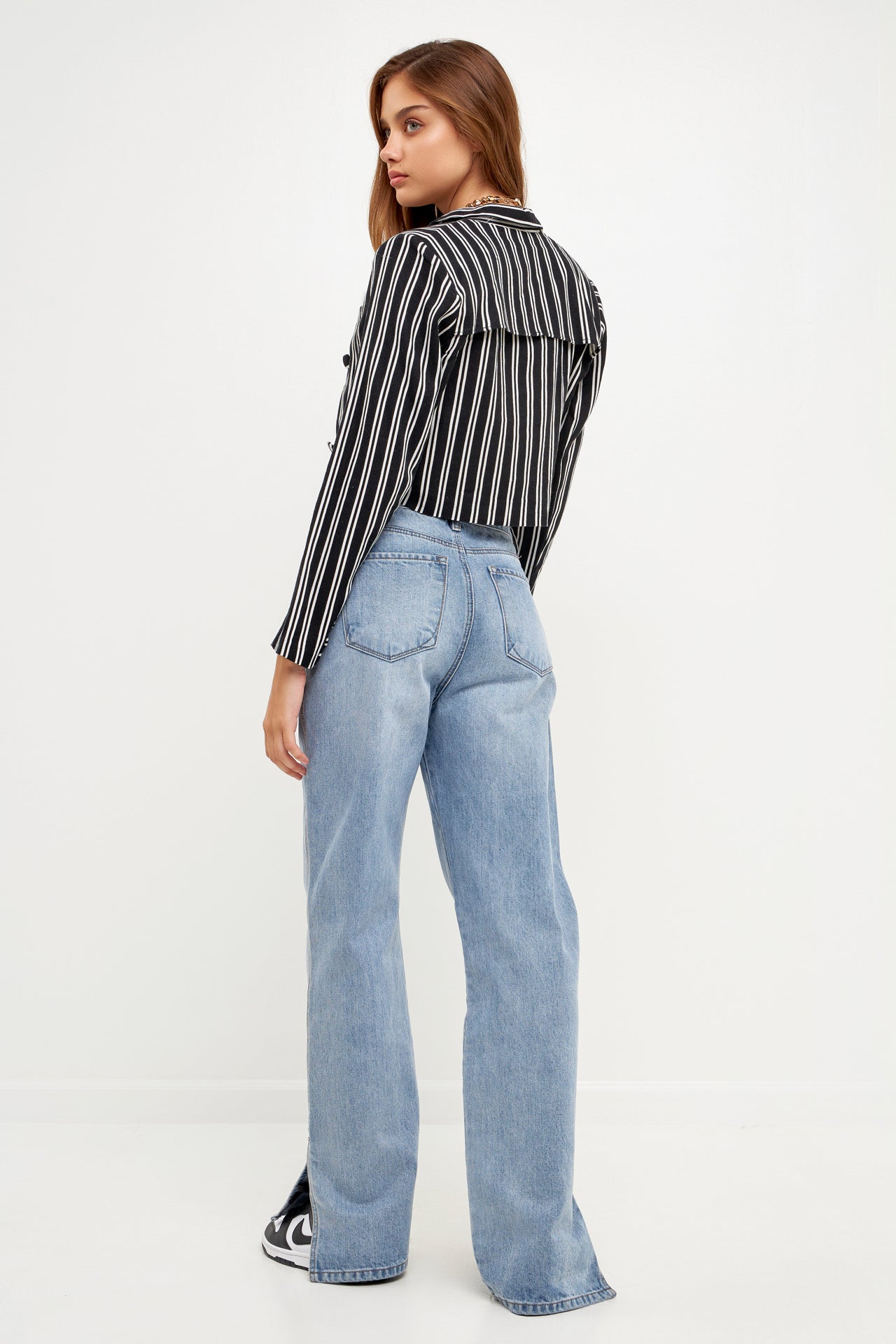 GREY LAB - Striped Jacket w/ Pocket - JACKETS available at Objectrare