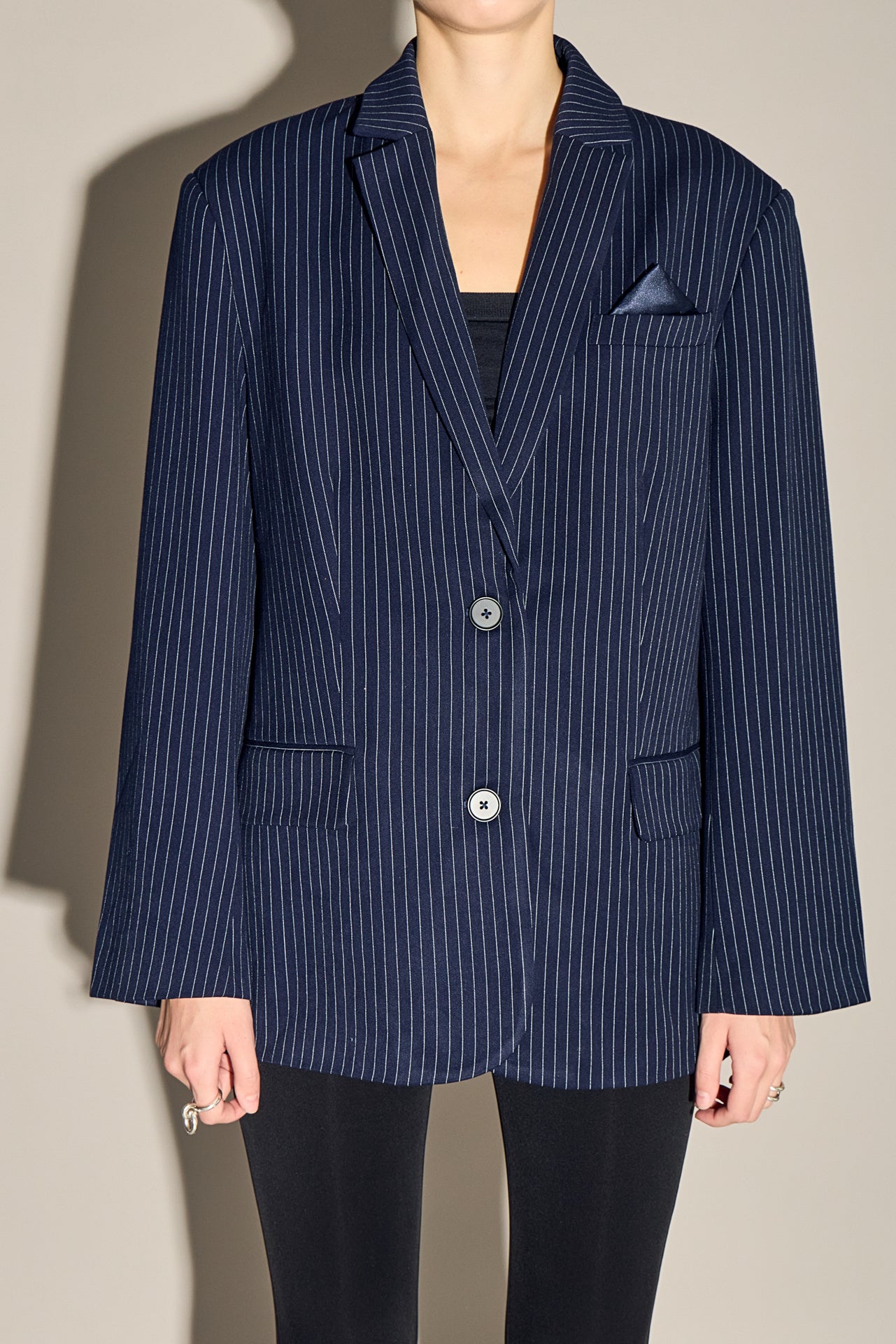 Pin Stripe Oversized Jacket