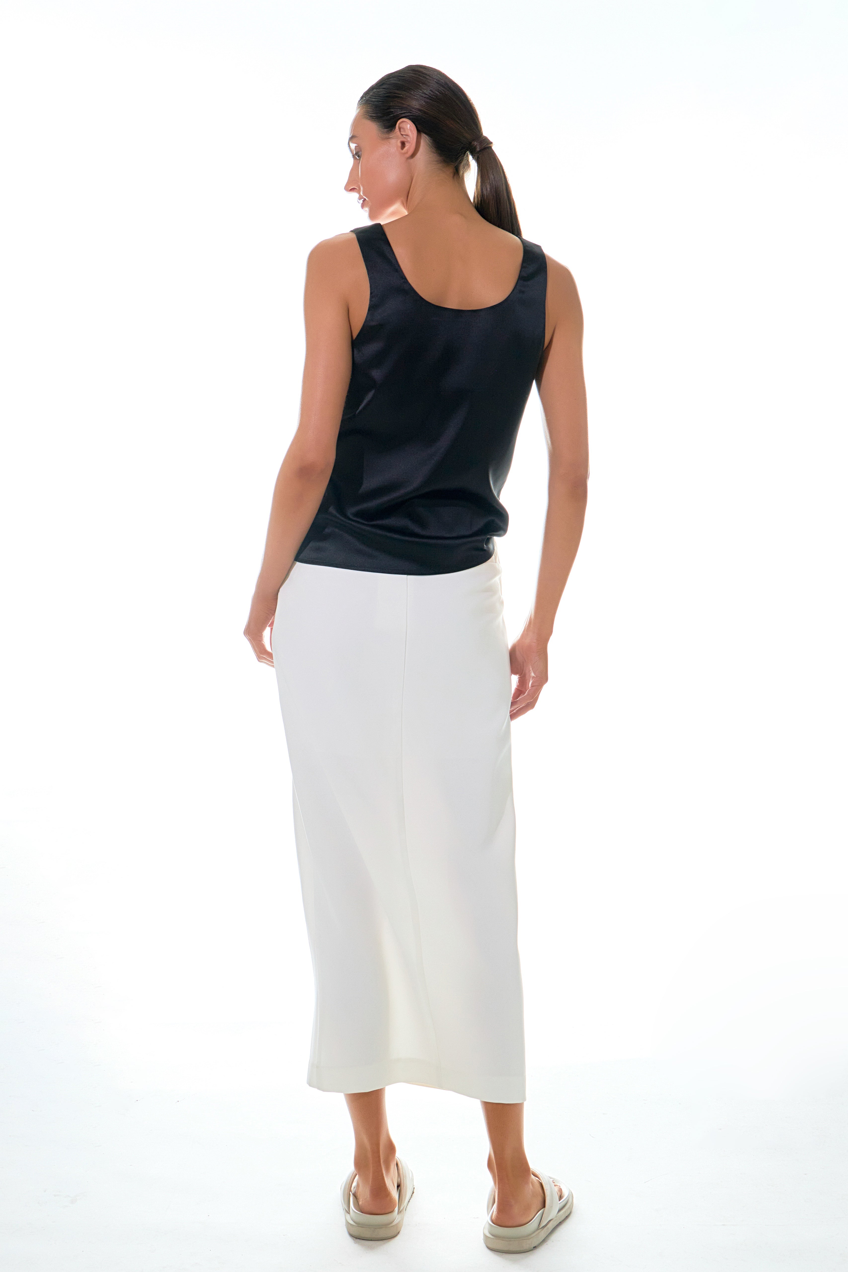 Satin Sleeveless Top